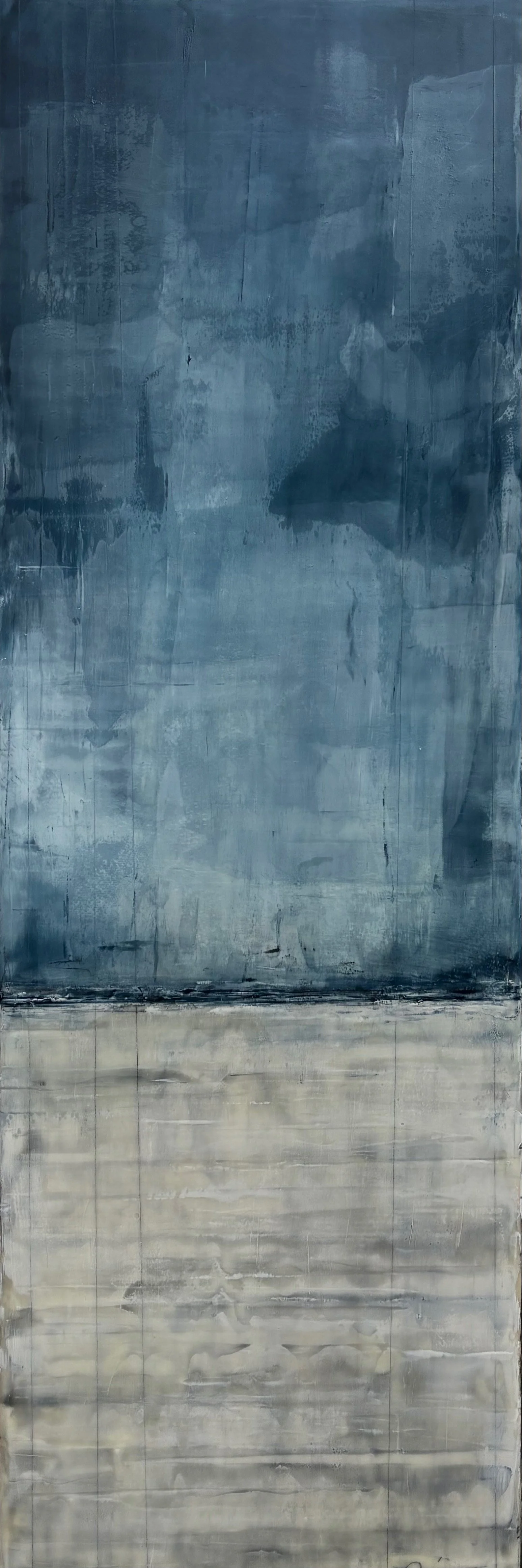 "Indigo Ombre" 30" x 10"