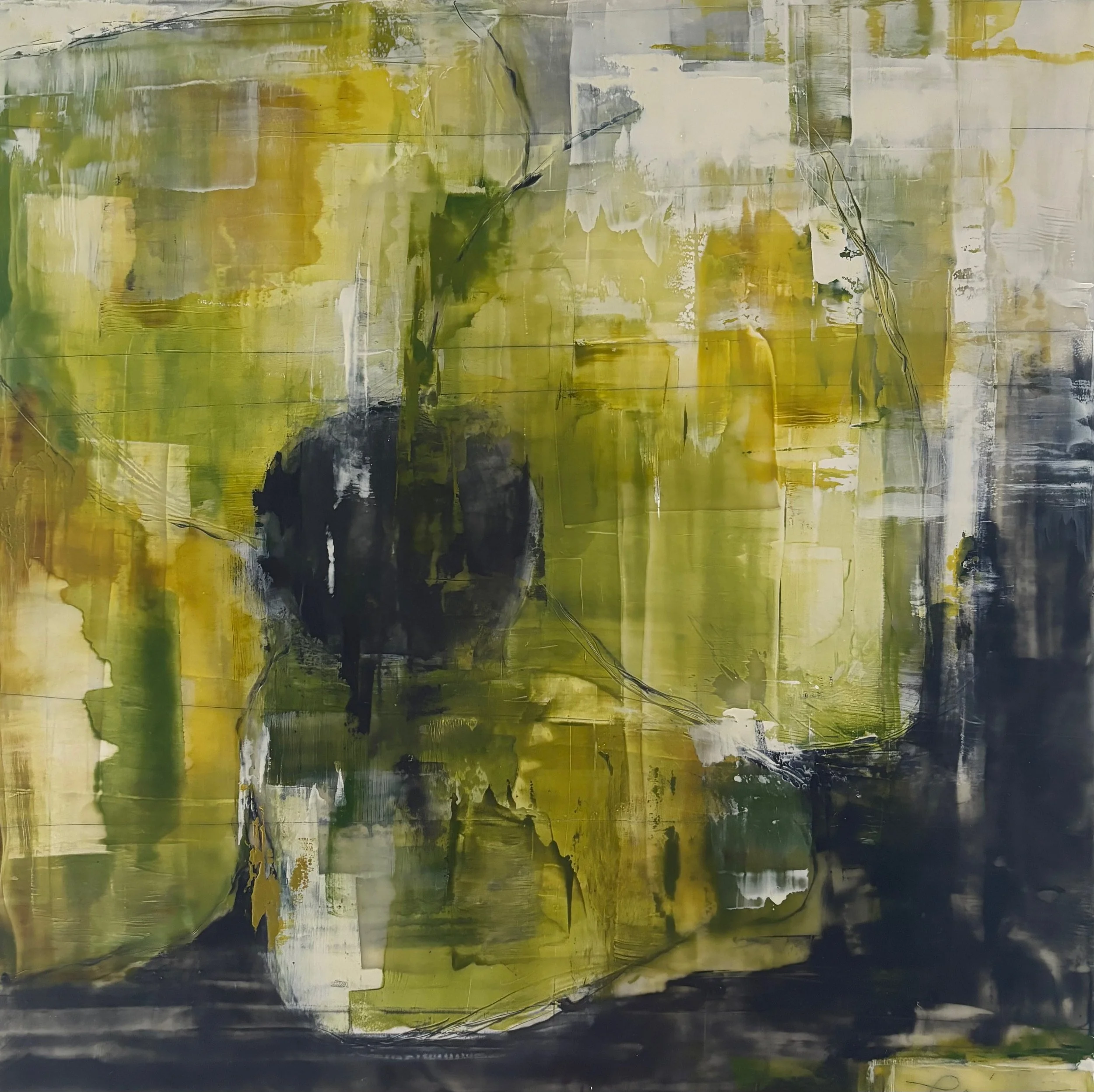 "Sea Kelp Poppy 16" x 16"