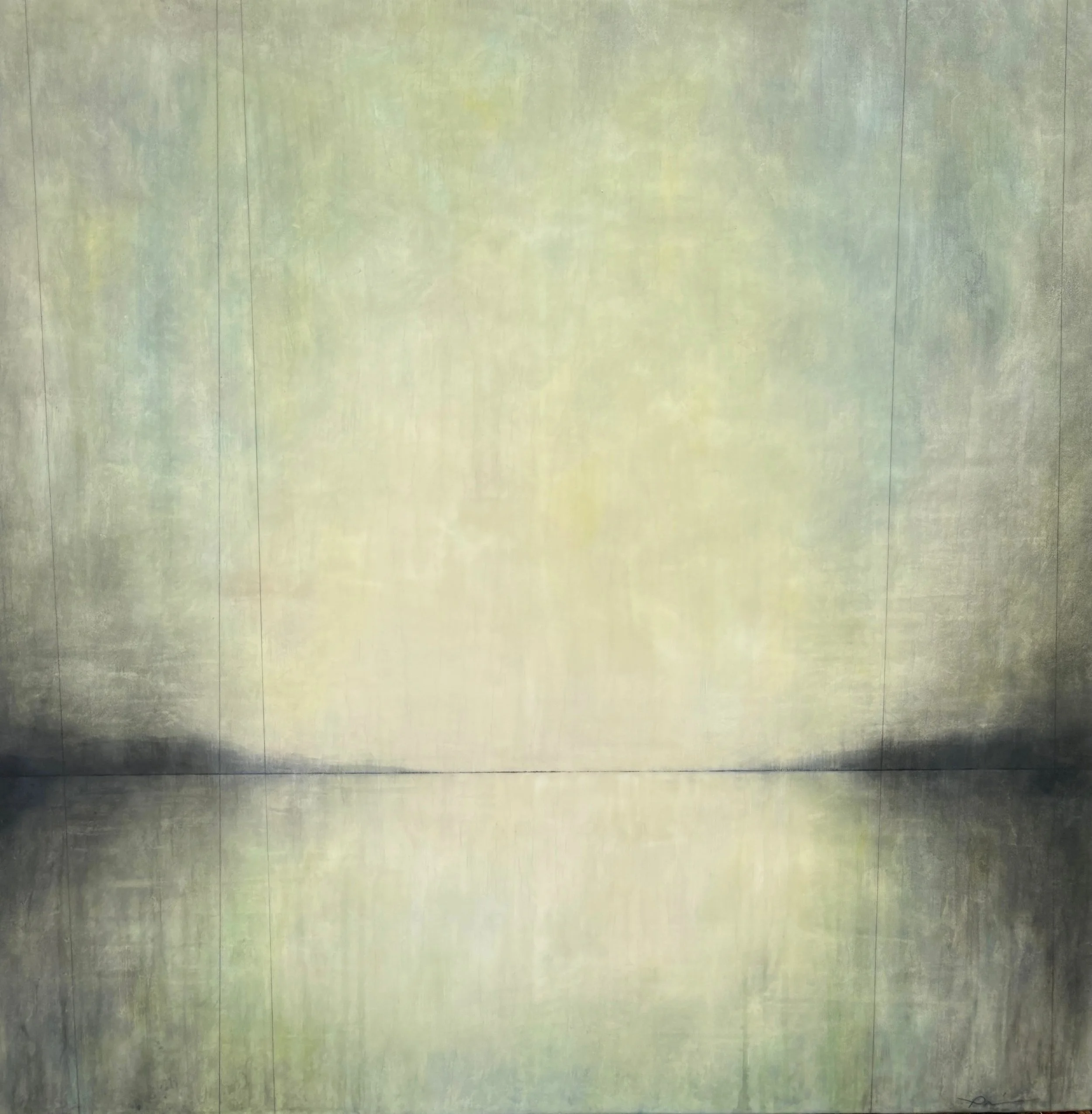 "Emerald Whisper" 36"x 36"