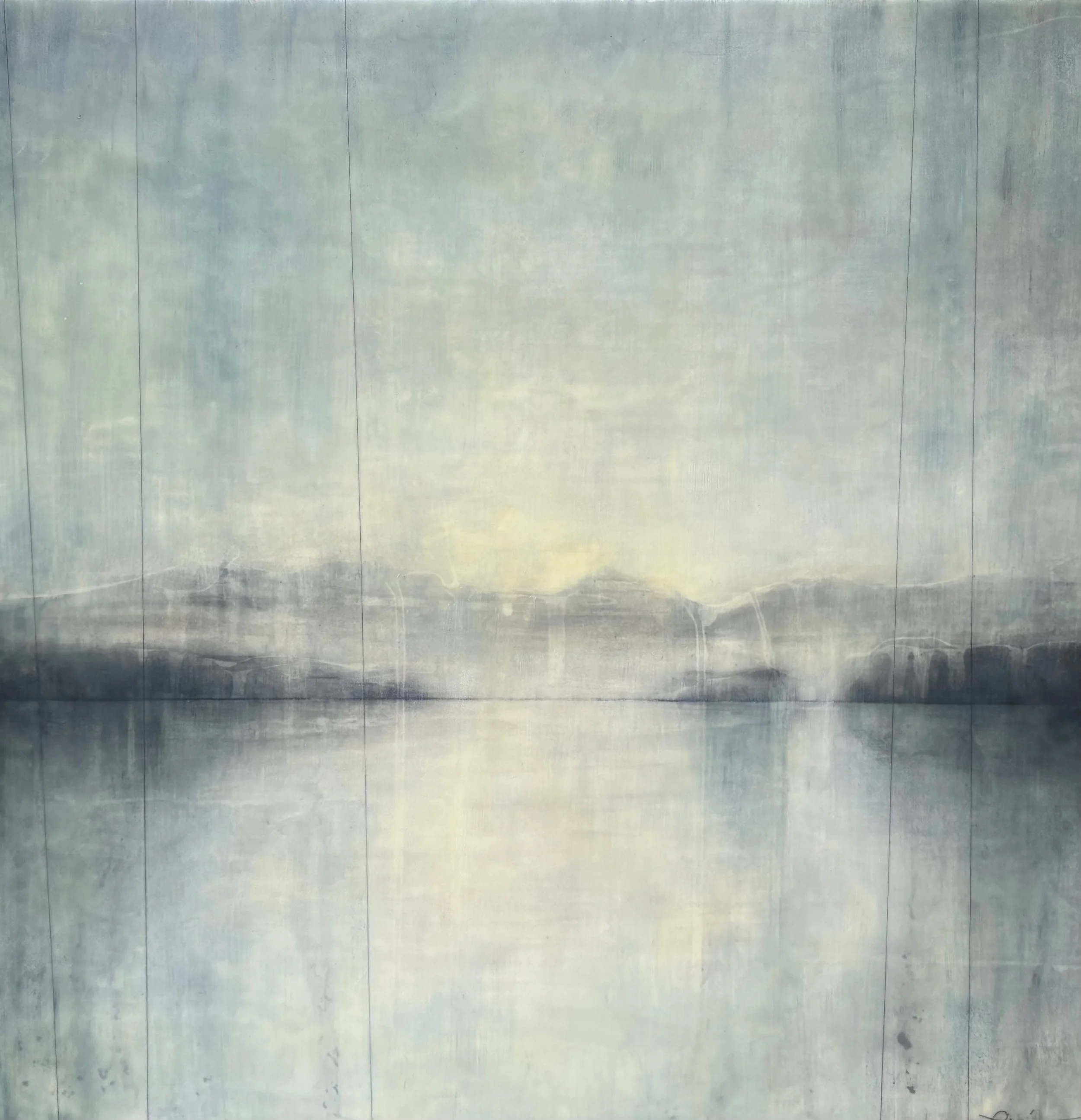 "Indigo Layers" 24" x 24"