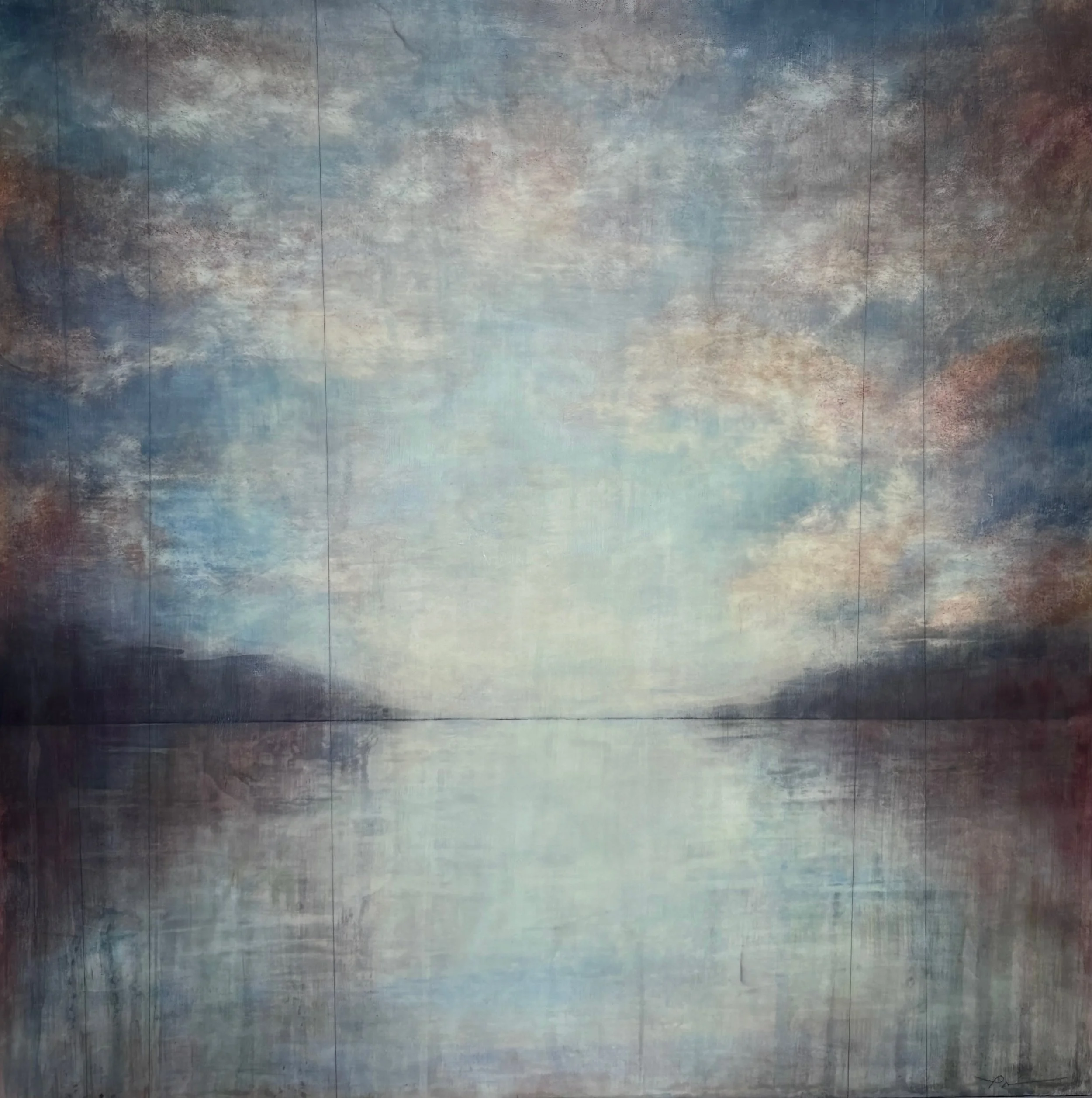 "Coral Reflection" 30" x 30"