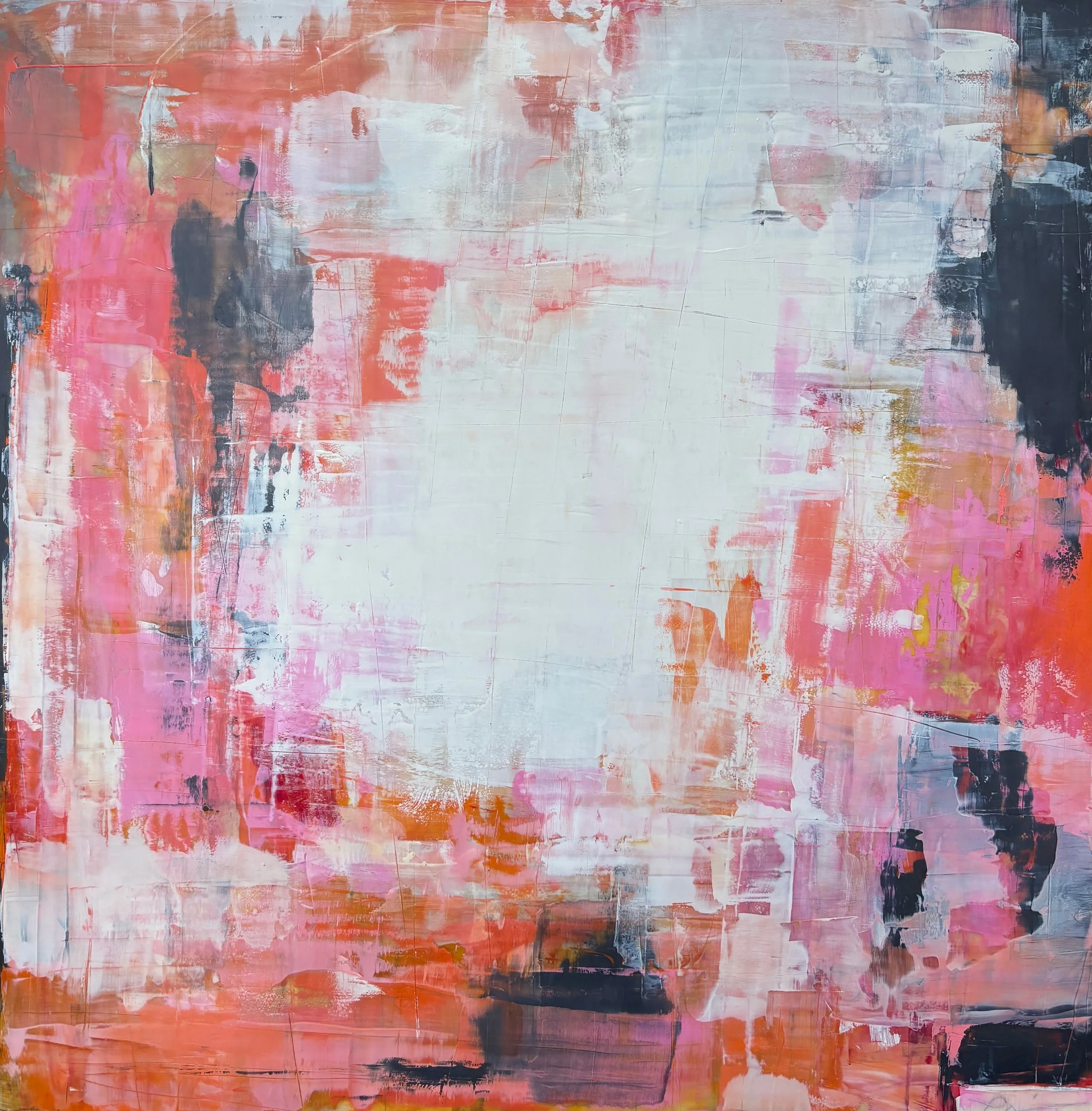 "Saltwater Taffy Reverie"  24" x 24"