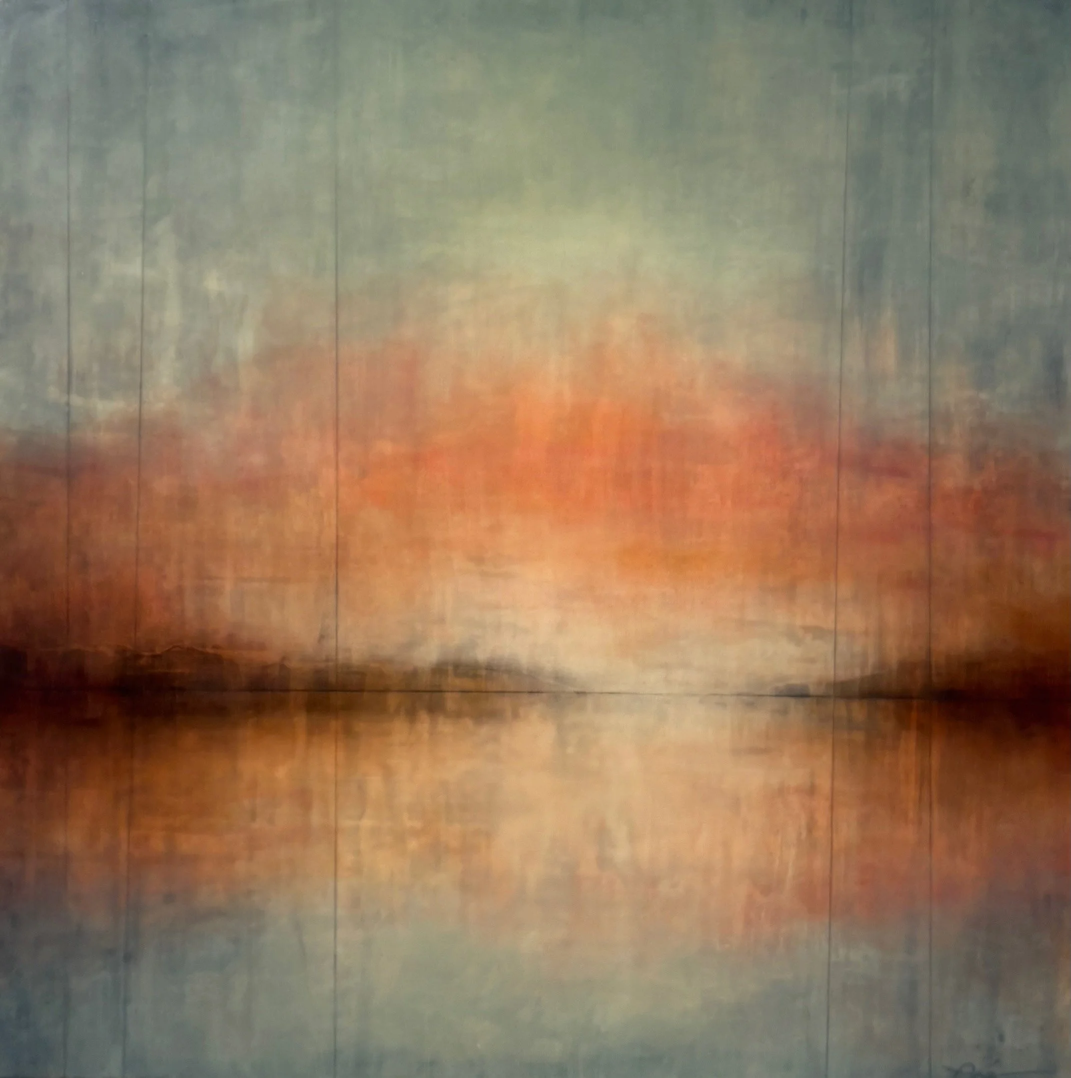 Coral Dawn 24" x 24"