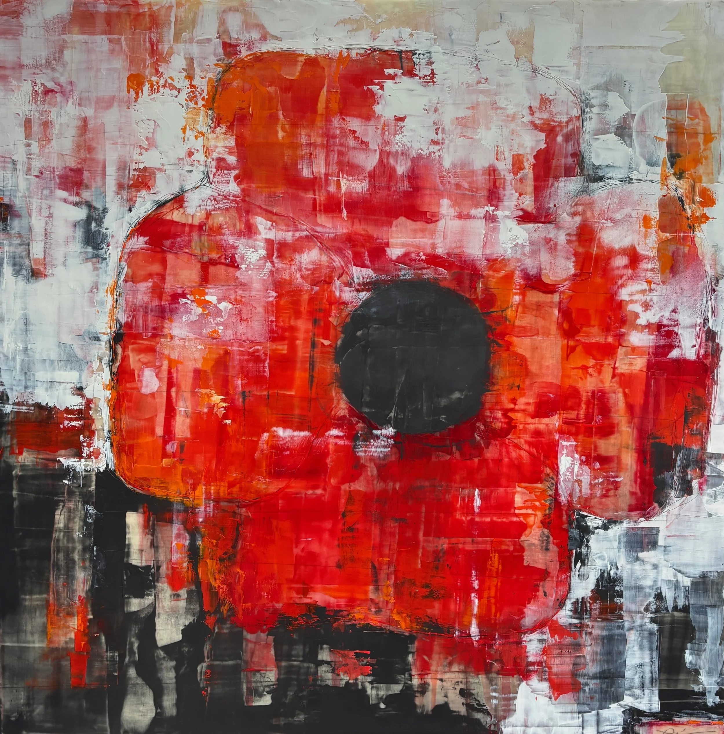 Campari Poppy 36"x 36"