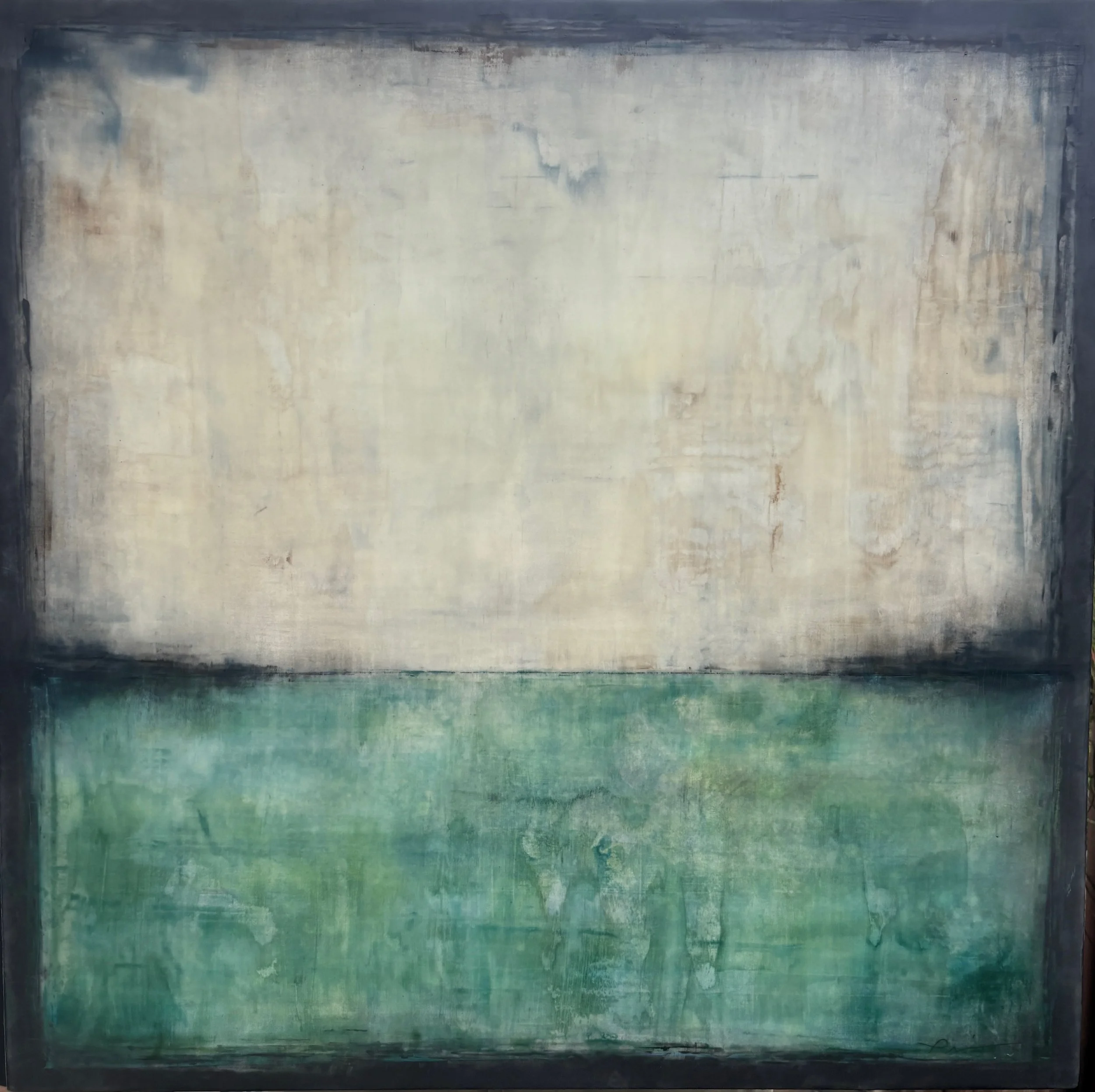 Vintage Aquamarine 24" x 24"