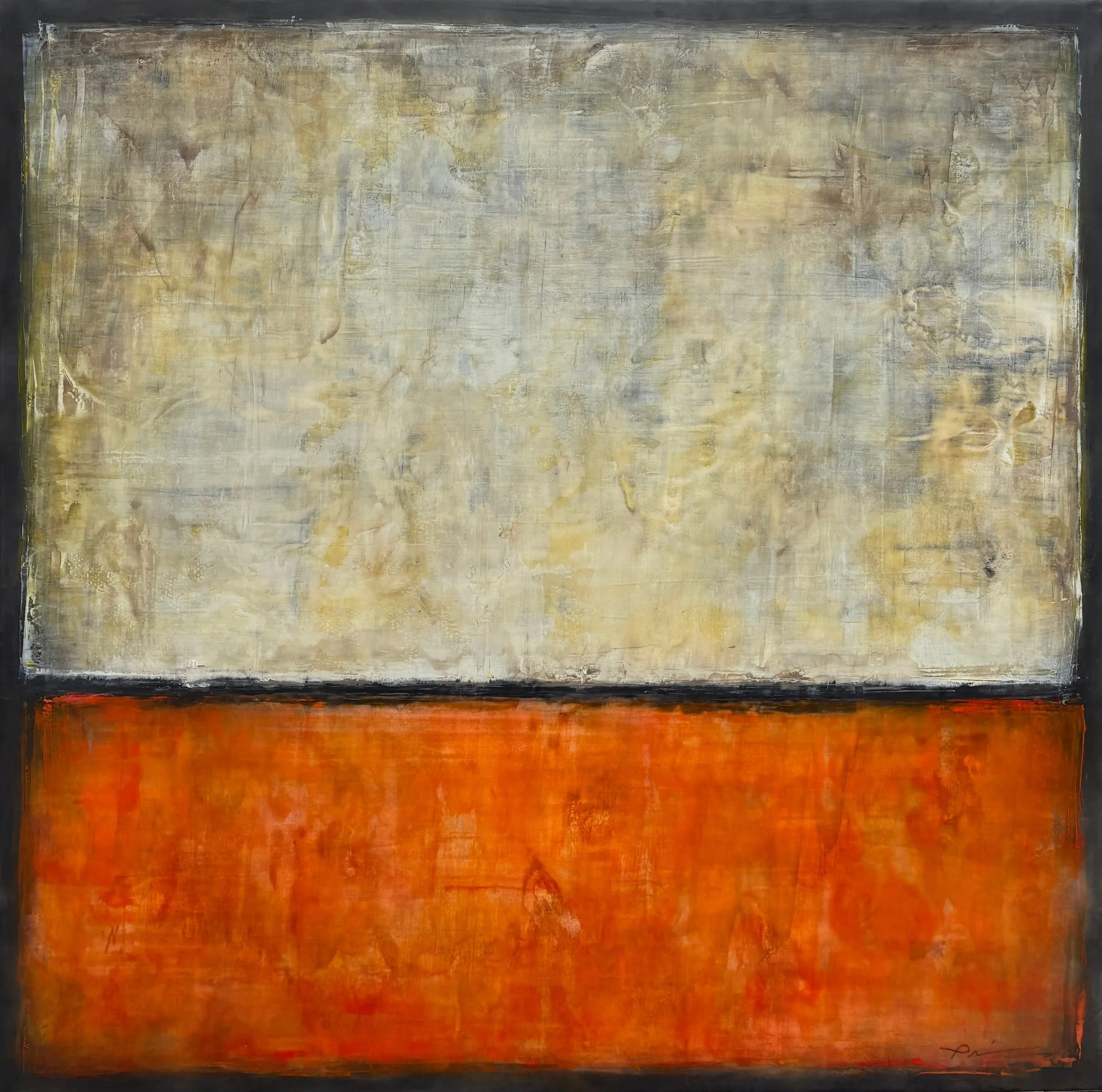 Taupe Horizon 30" x 30"