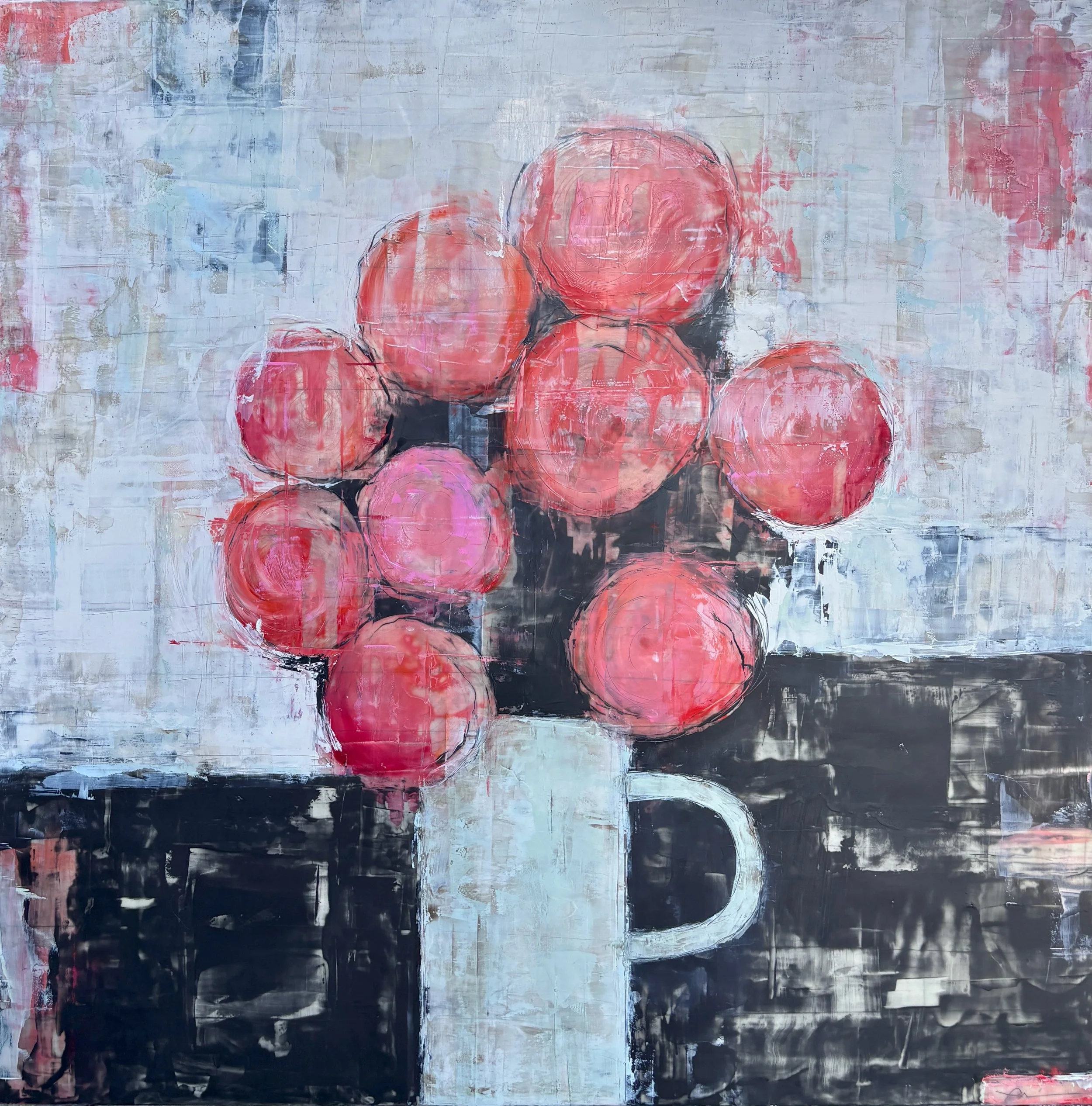 Coral Arrangment 36? x 36"