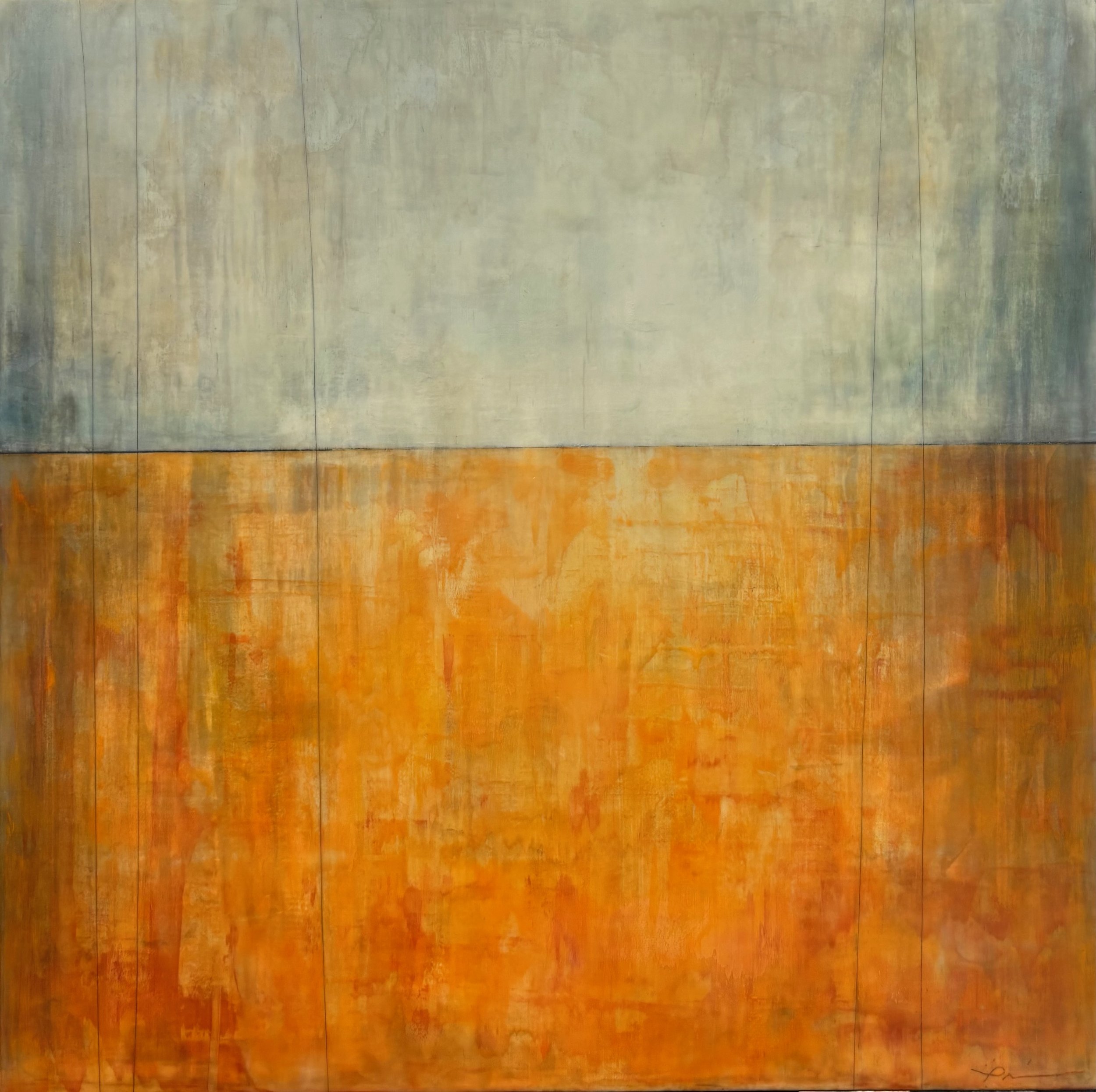 "Clementine Horizon" 24" x 24"