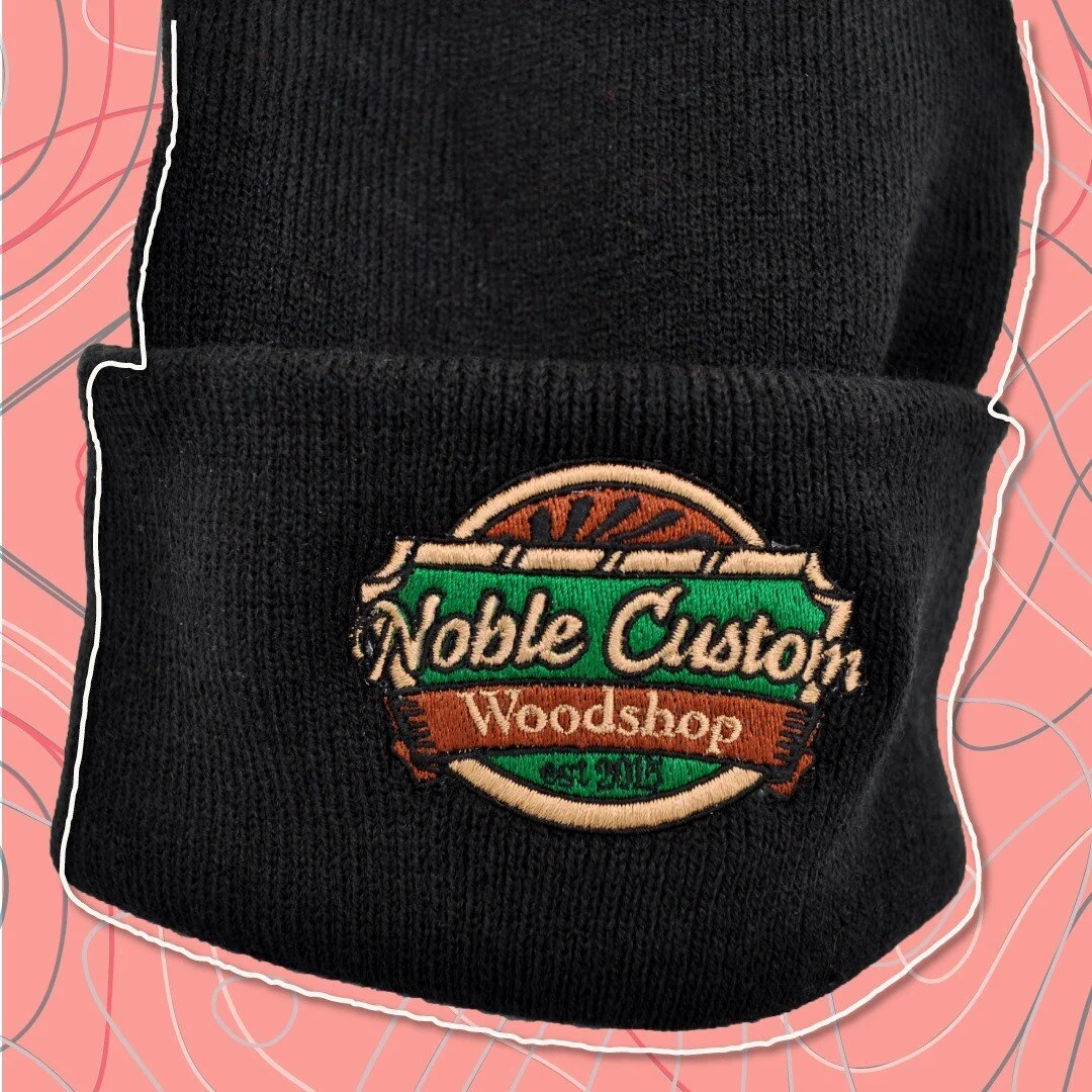 Stay cozy this cold winter 🥶 with some custom beanies. 

We love these branded beanies for Noble Custom Woodshop! 

Find out more about ON3 Print + Design&rsquo;s #embroidery services at https://on3printdesign.com/embroidery 

#lacrossewi #wisconsin