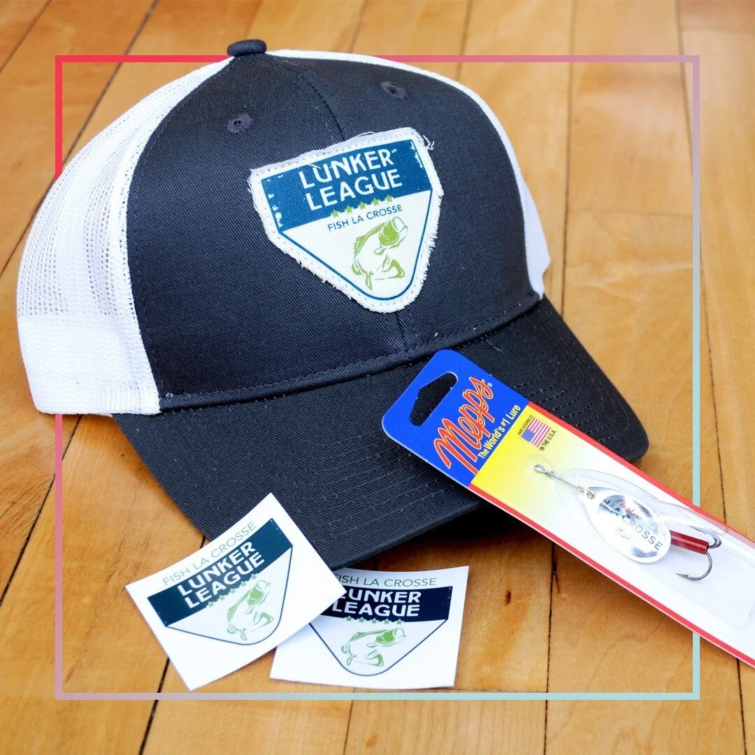 Something we've learned over the past 8 years is how to make ourselves your one-stop-shop. We loved making this project come to life for Fish La Crosse's new Lunker League program! 🐟 

Are you Team Hat, Team Sticker, or Team Lure?! You all know we l
