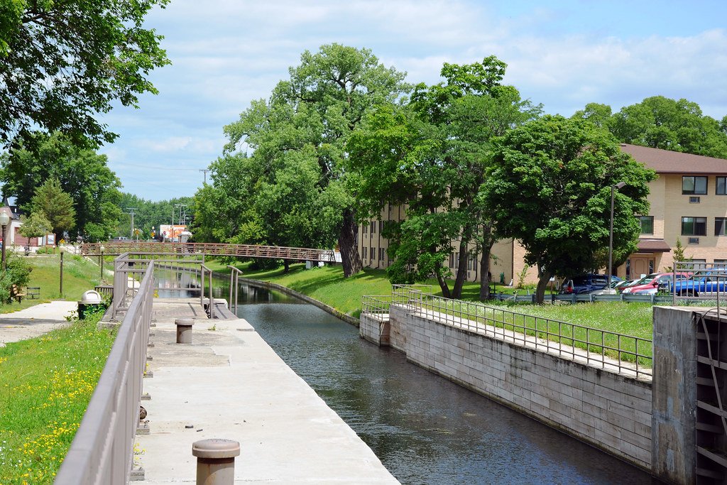 Portage Wisconsin Canal Joining Wisconsin and Fox Rivers