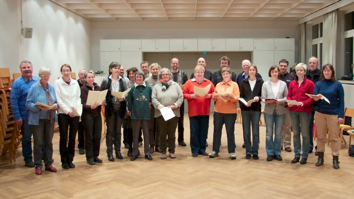 Chor von St. Andreas bei der Probe. Foto: 2012 Benjamin Dahlhoff