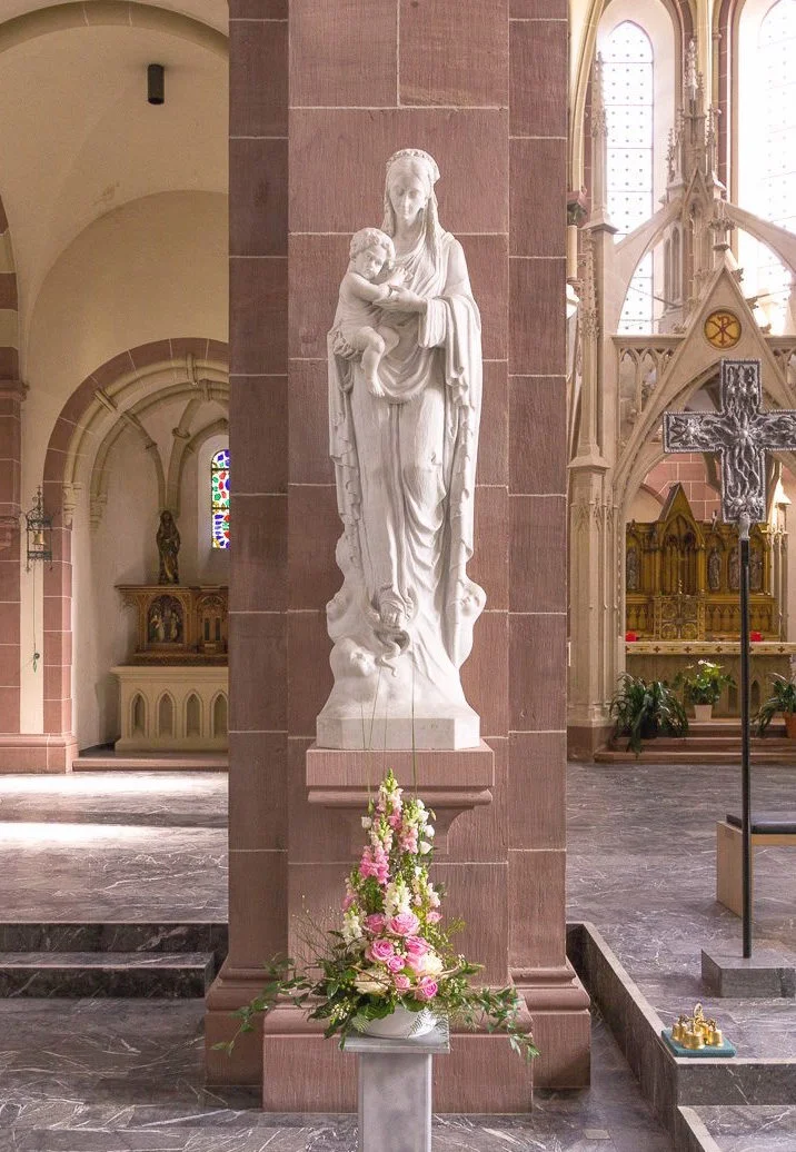 Marienstatue in unserer Kirche "Maria Hilf". Foto: B. Dahlhoff