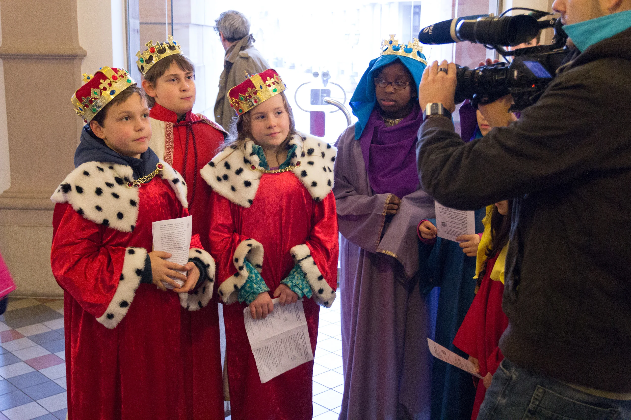 Sternsinger aus St. Andreas und St. Bonifatius im Rathaus. Foto: 2016 Benjamin Dahlhoff