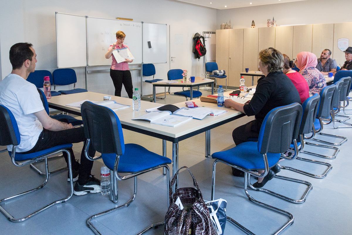 Sprach- und Integrationskurse im Gemeindezentrum von St. Andreas. Foto: Benjamin Dahlhoff 2016