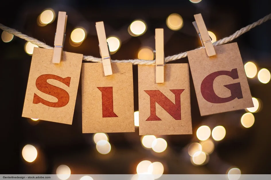 Sing Concept Clipped Cards and Lights