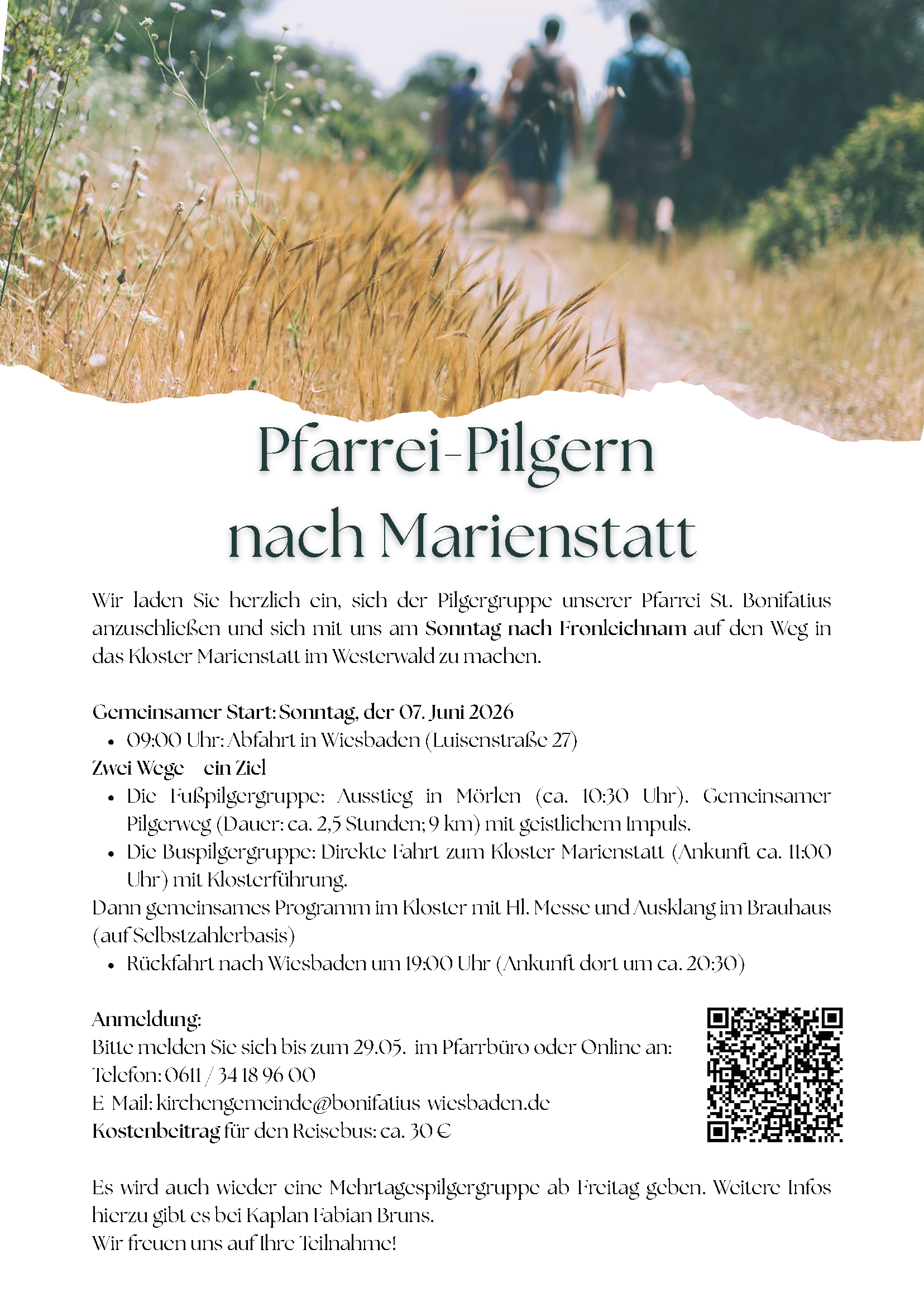 Pfarrei-Pilgern nach Marienstatt