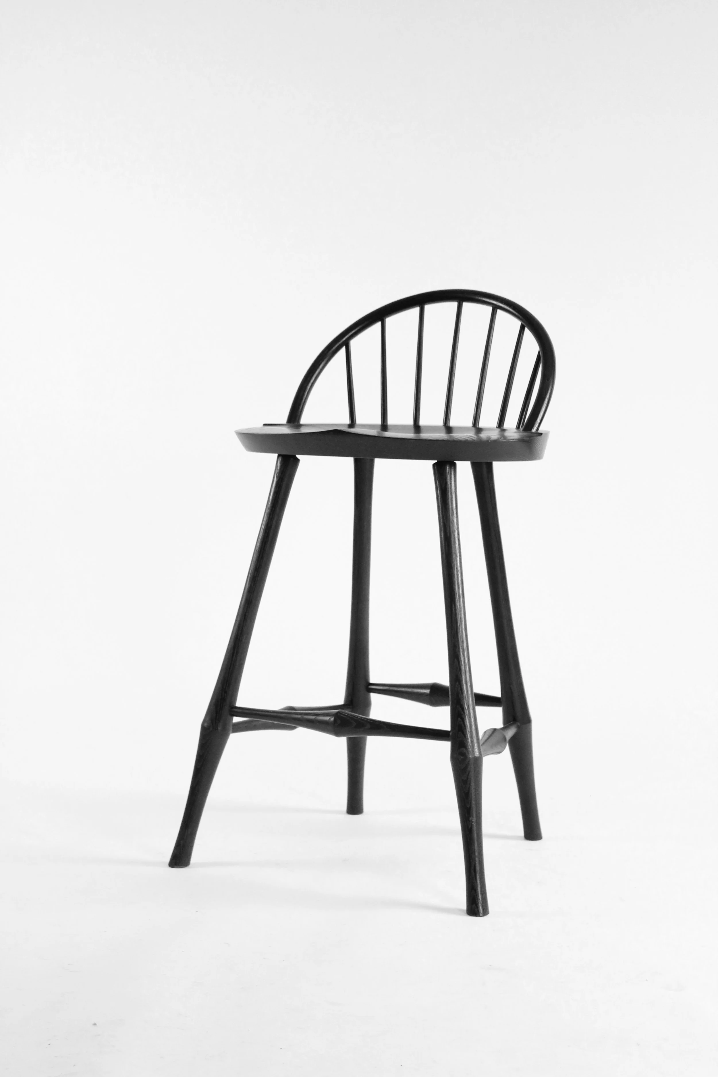Wayland HalfBow Counter Stool 24 O&G STUDIO