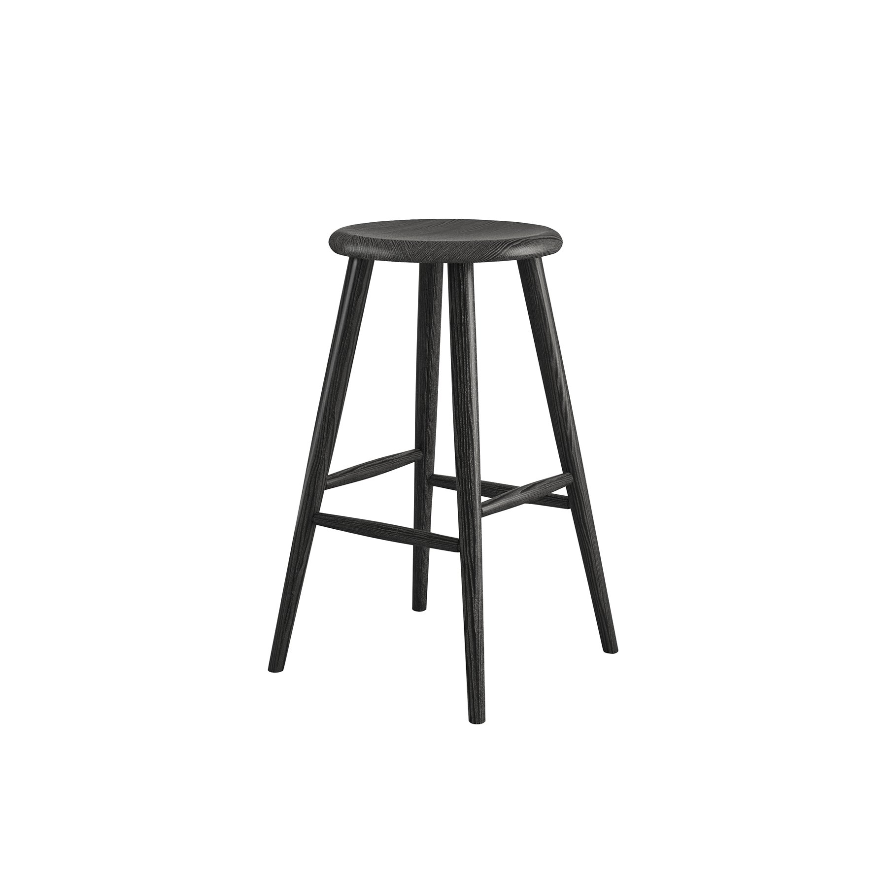 COLT ROUND STOOL 29 - EBONY ASH - QUARTER SILO.jpg