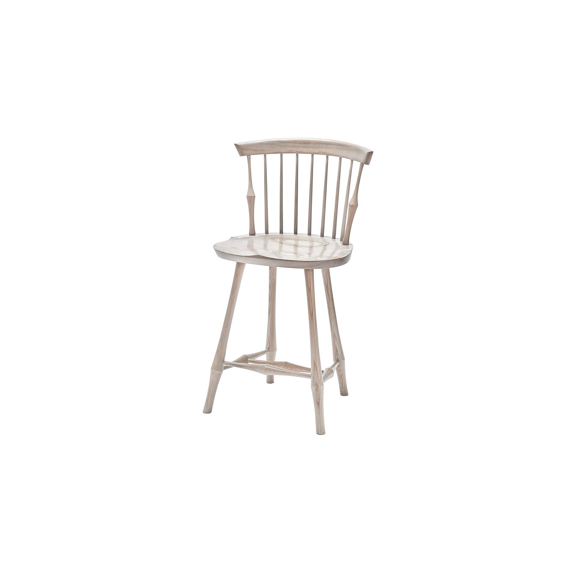 WIDE WAYLAND FAN-BACK STOOL 24" - $1,386