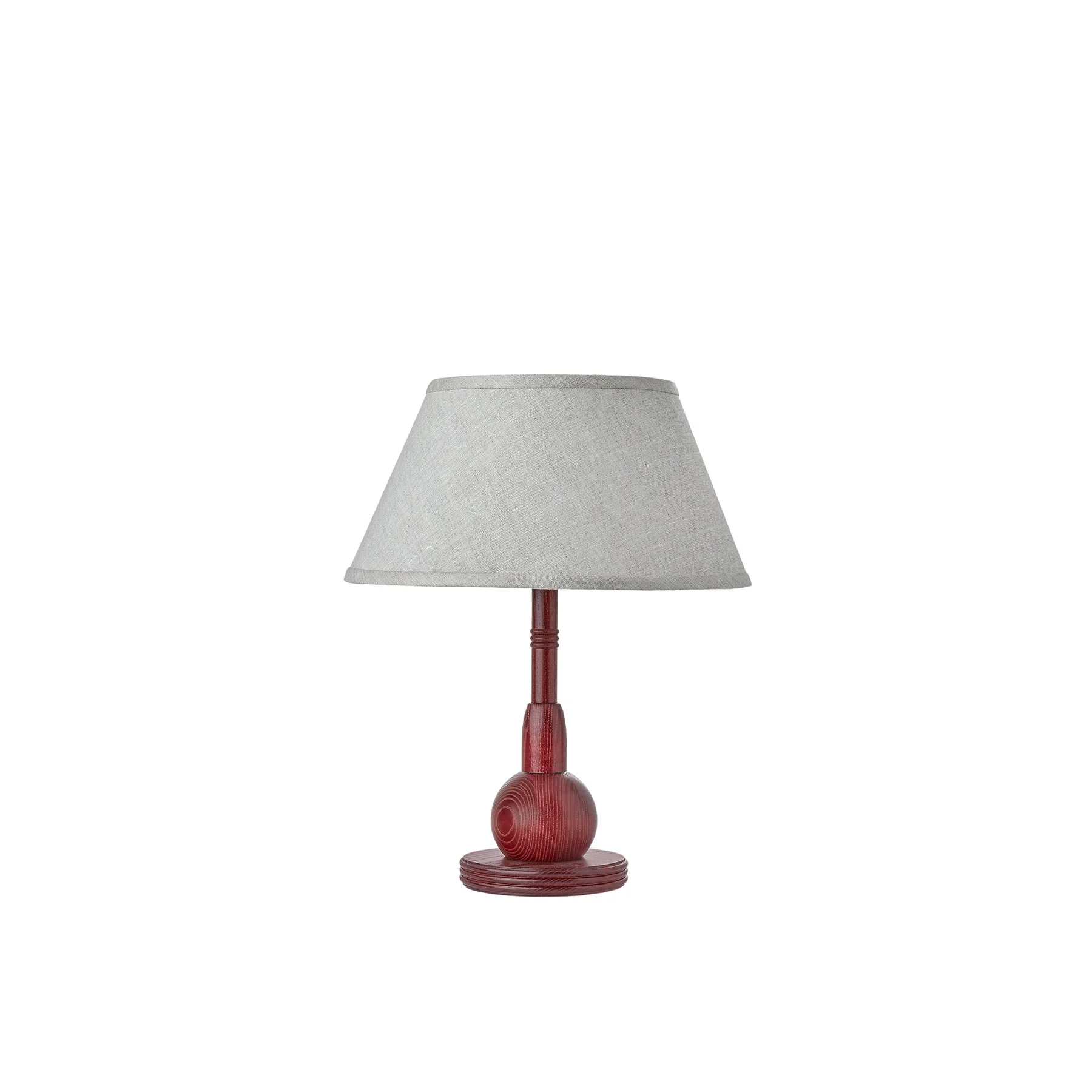 The Neria Lamp is a made-to-order accent table lamp from O&G Studio, crafted in solid hardwood and available in ash stain finishes and natural walnut and cherry.