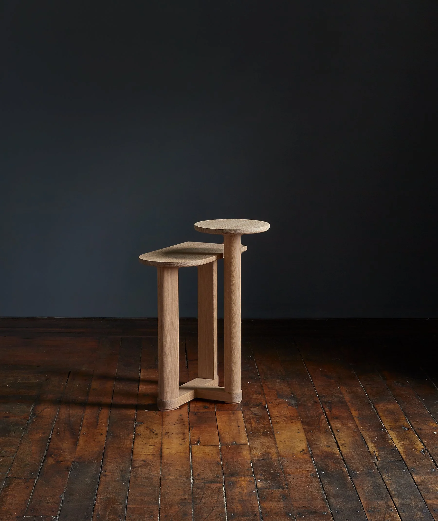 HULL DRINK STAND- NATURAL WHITE OAK - OBLIQUE - SOUTH SHOT.jpg