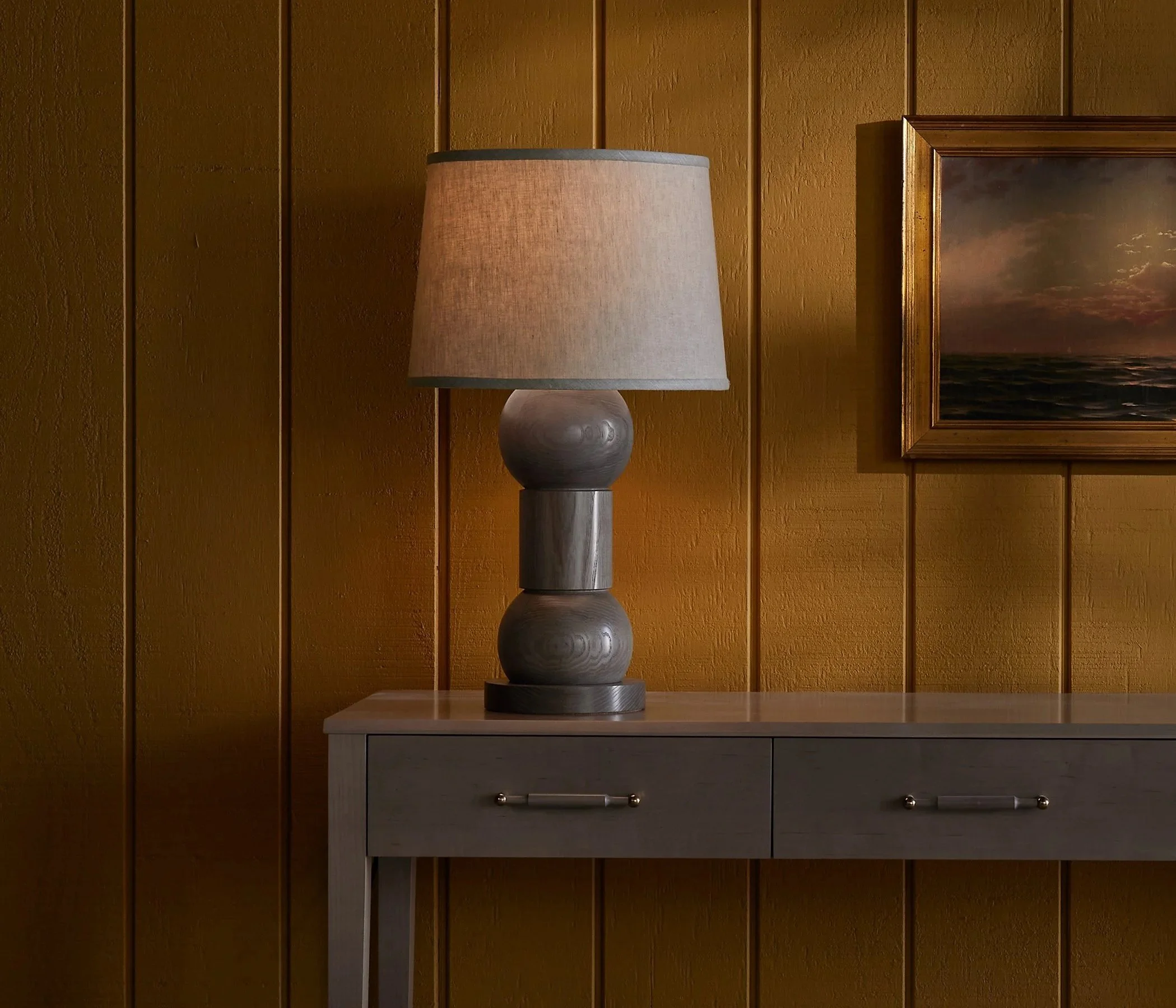 ORION LAMP-ASH-LICHEN-EDDA DRESSER-NATURAL CHERRY-WITH PAINTING-LIGHT ON - VIGNETTE.jpg