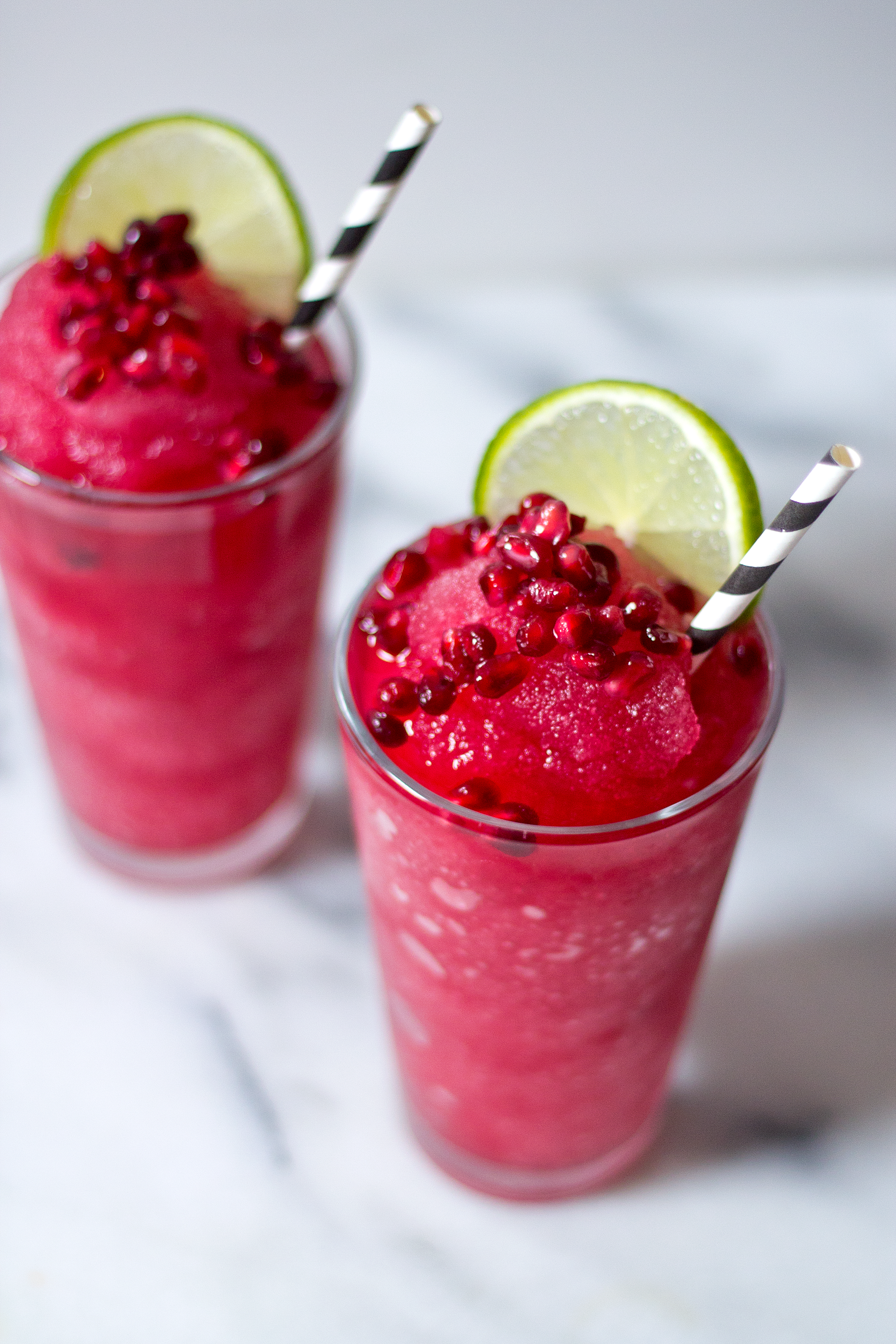 Cocktail Pomegranate Gin Slush — Unusually Lovely