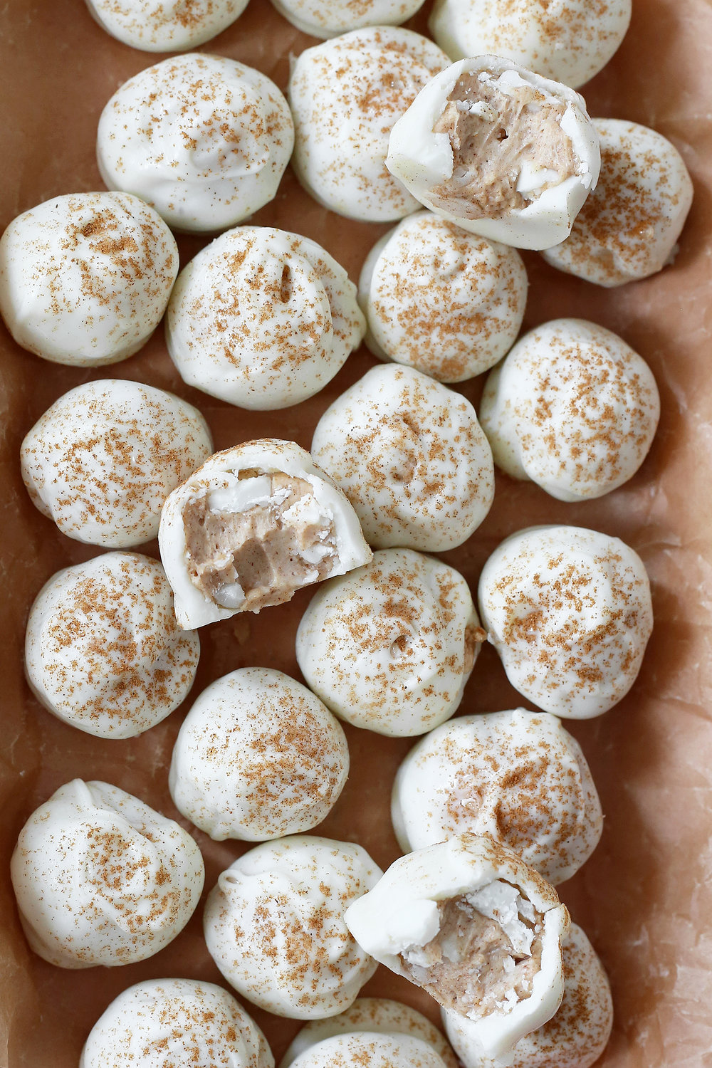 Grab these easy Cinnamon Bun Cheesecake Bites. Unusually Lovely Blog