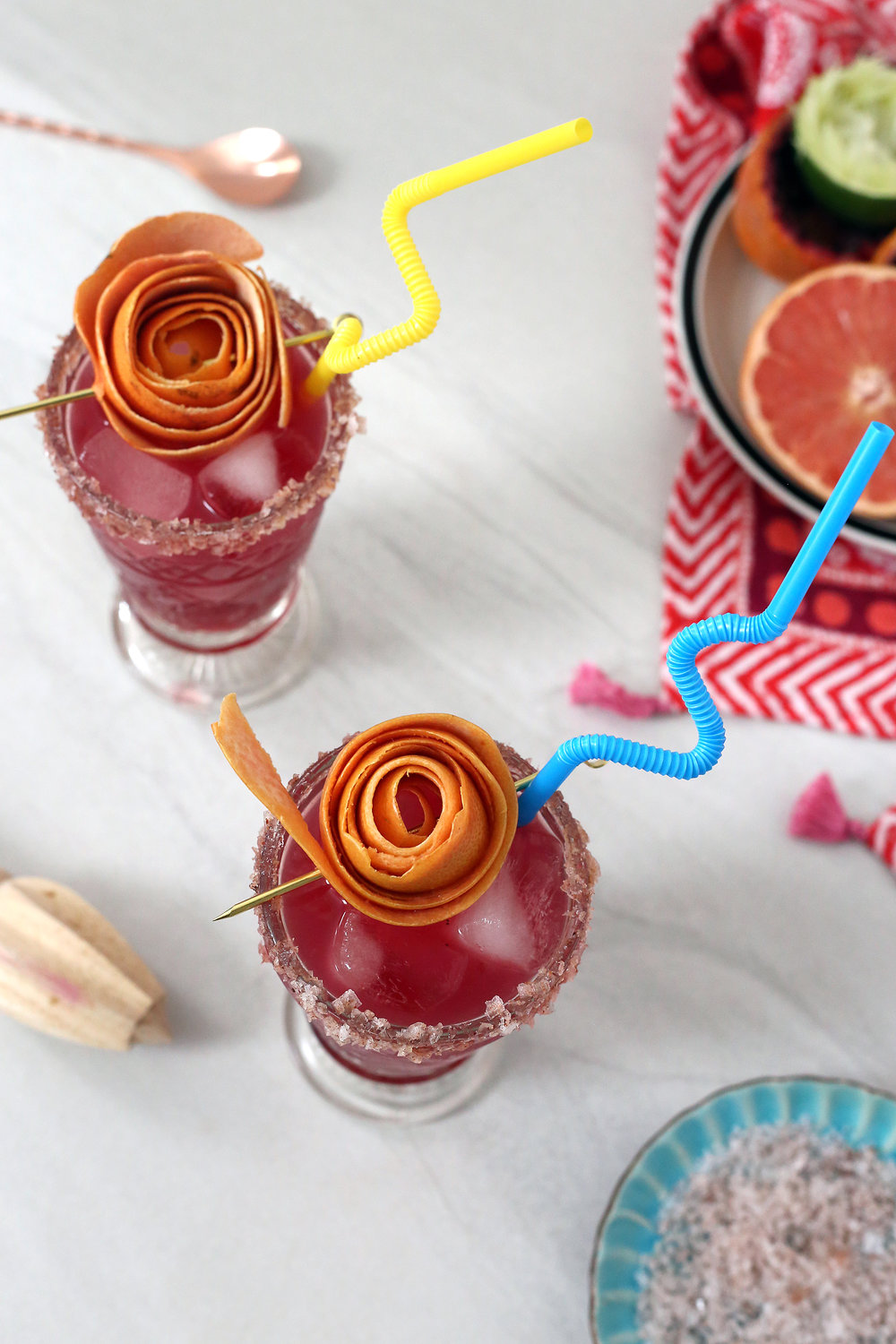 Get the recipe for a Blood Orange Paloma. Unusually Lovely Blog