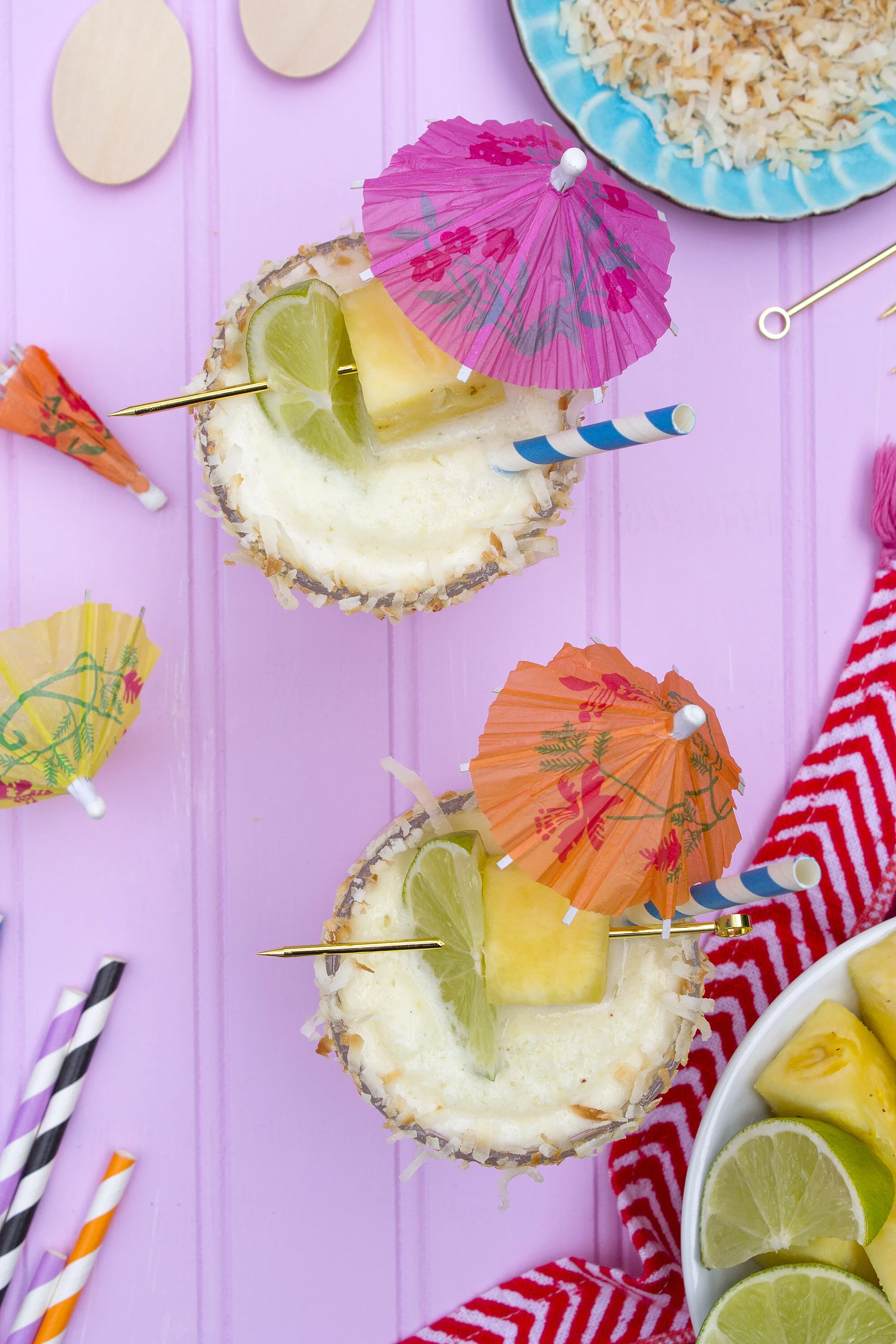 Cocktail Coconut Pineapple Frozen Margaritas Unusually Lovely