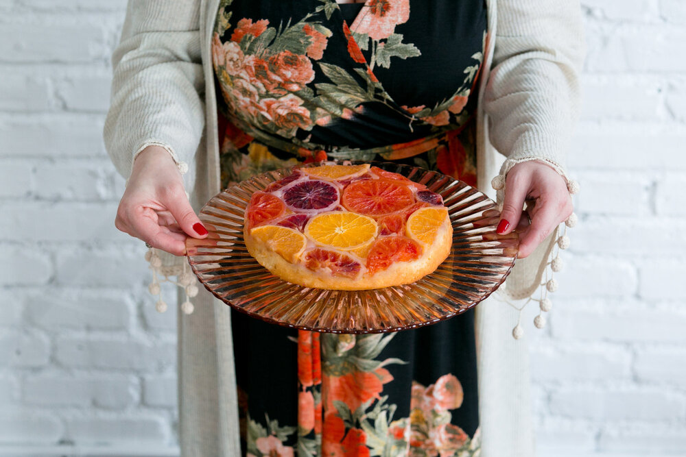 Citrus Upside Down Cake via Unusually Lovely