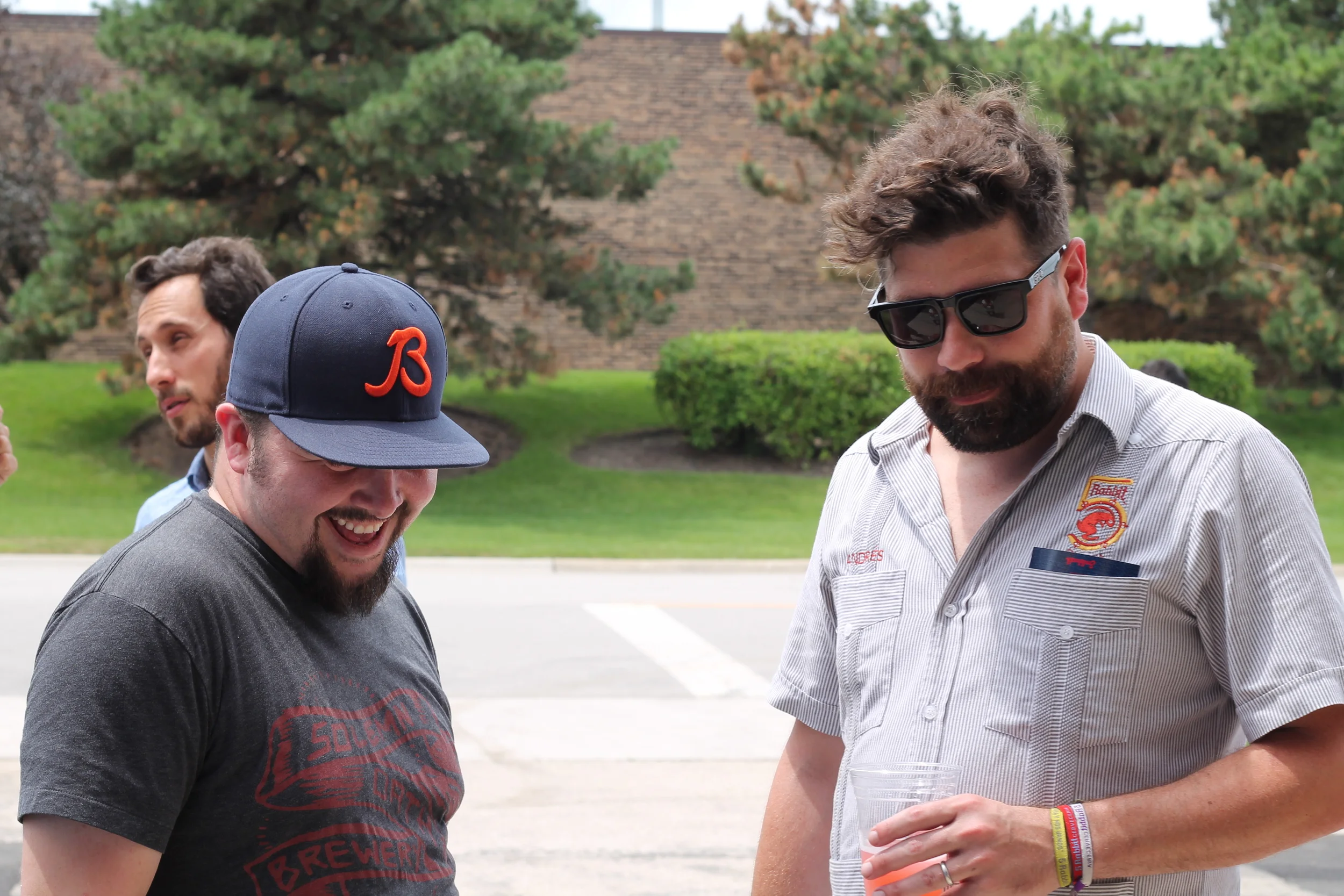   Talkin' shop with Andres.  