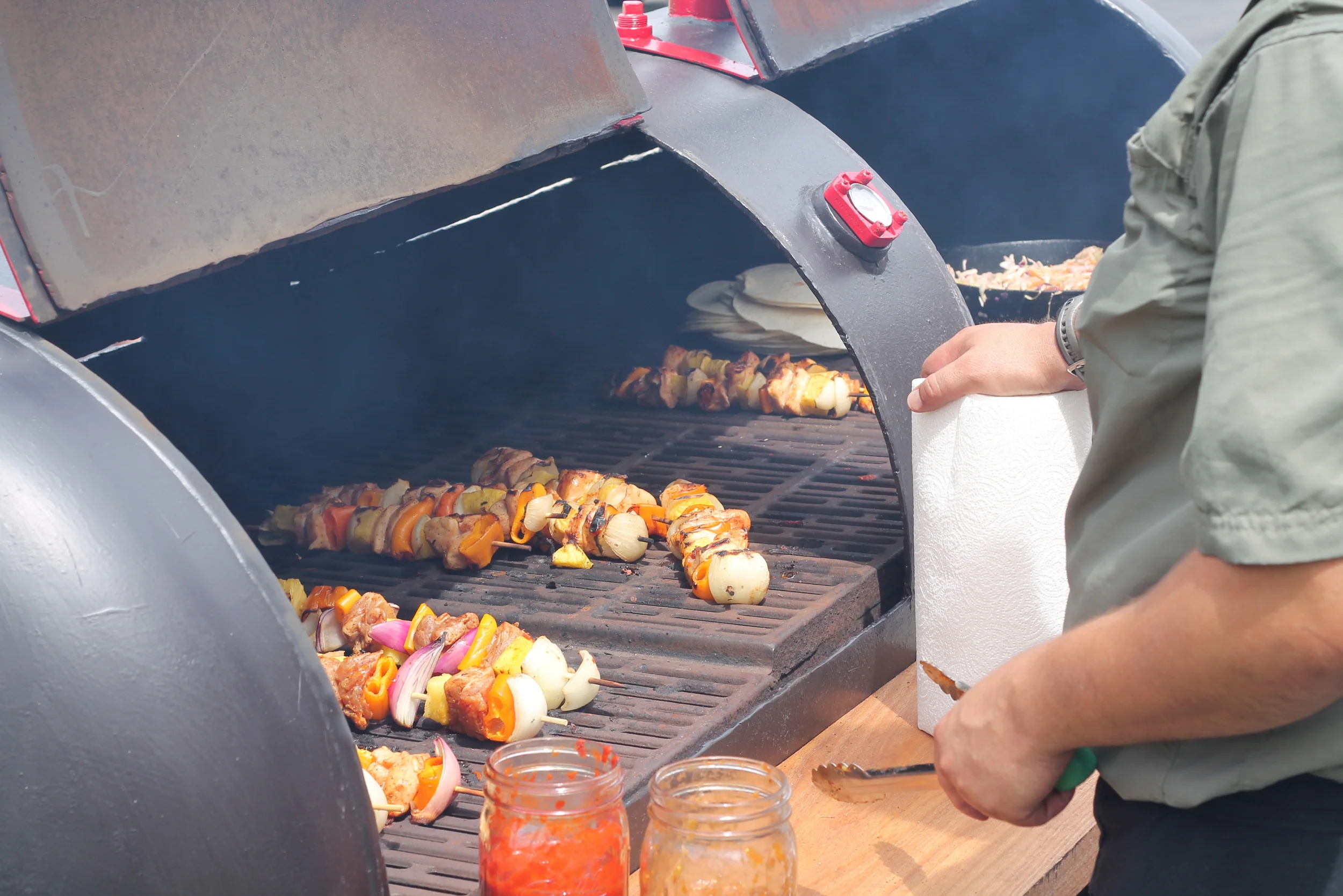  Skewered noms by Chef Aaron Patin.  