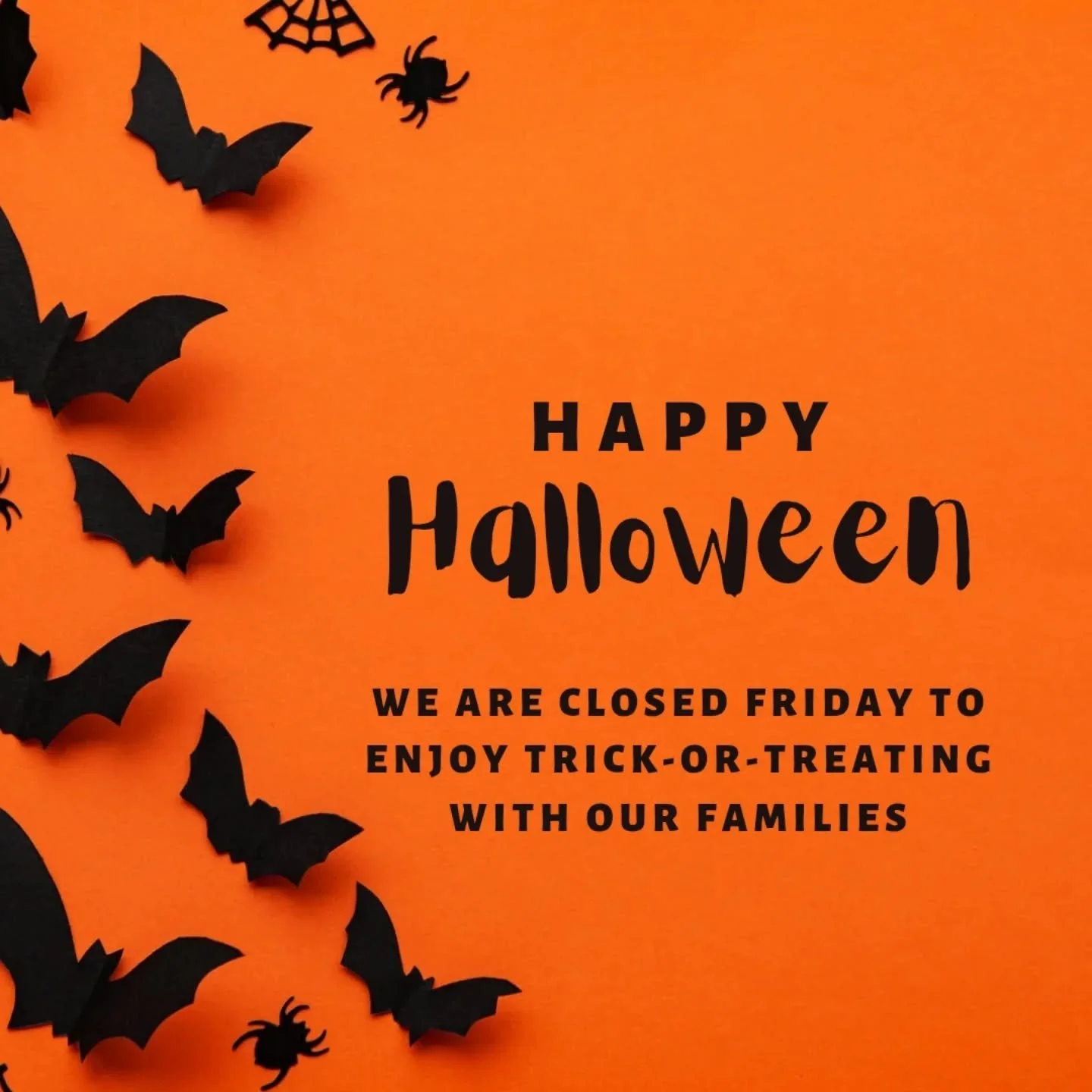 Happy Halloween!  We will be closed today to enjoy the night with our families. Join us tomorrow in the beer garden and enjoy a beverage while strolling the trails!