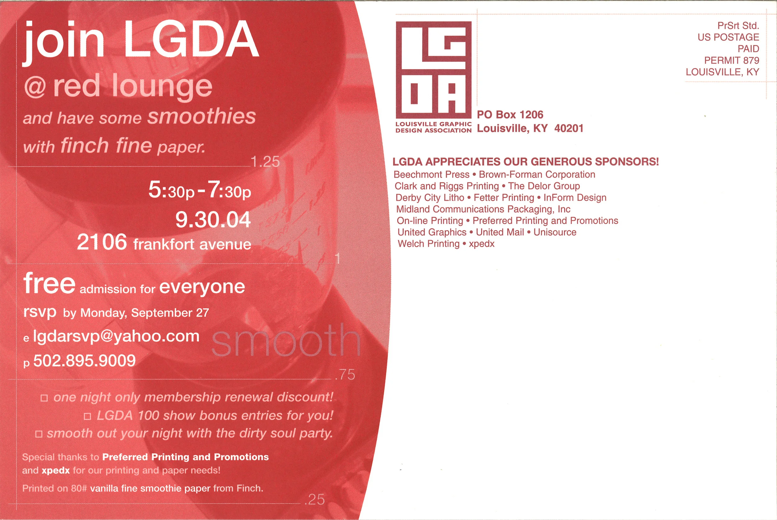Red Lounge Mailer