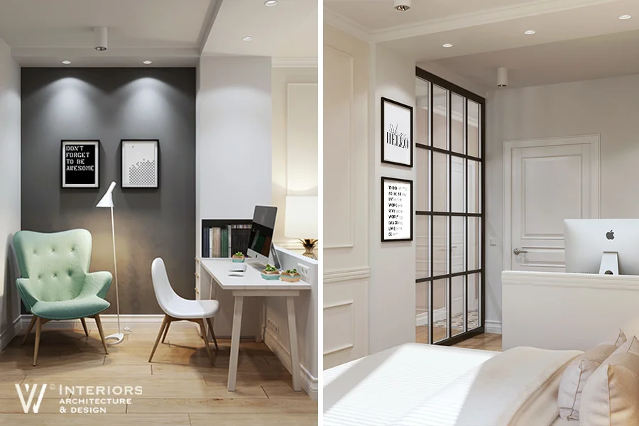 Спальня. Зона Кабинета / Bedroom. Home office