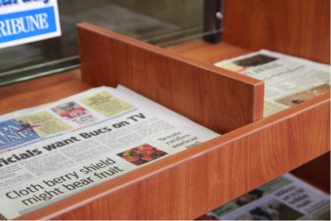 3mm edge banding on a convenience store fixture.