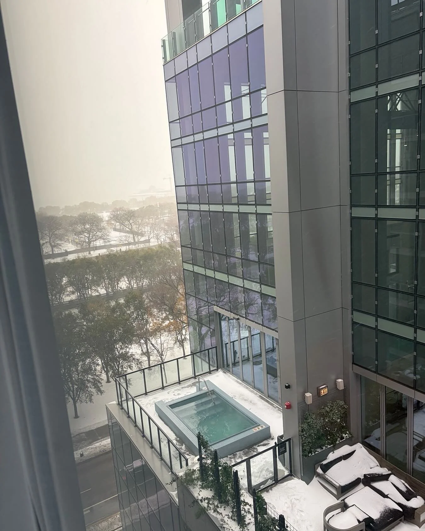 It snowed in chicago last night....