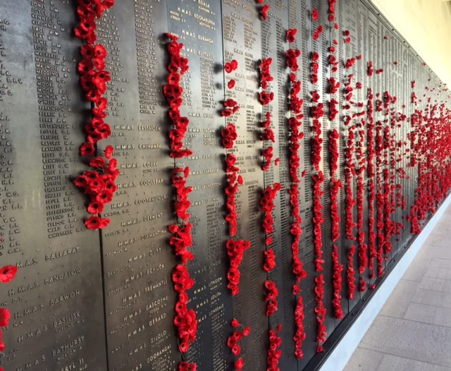 Wall of Remembrance at the War Memorial, Canberra