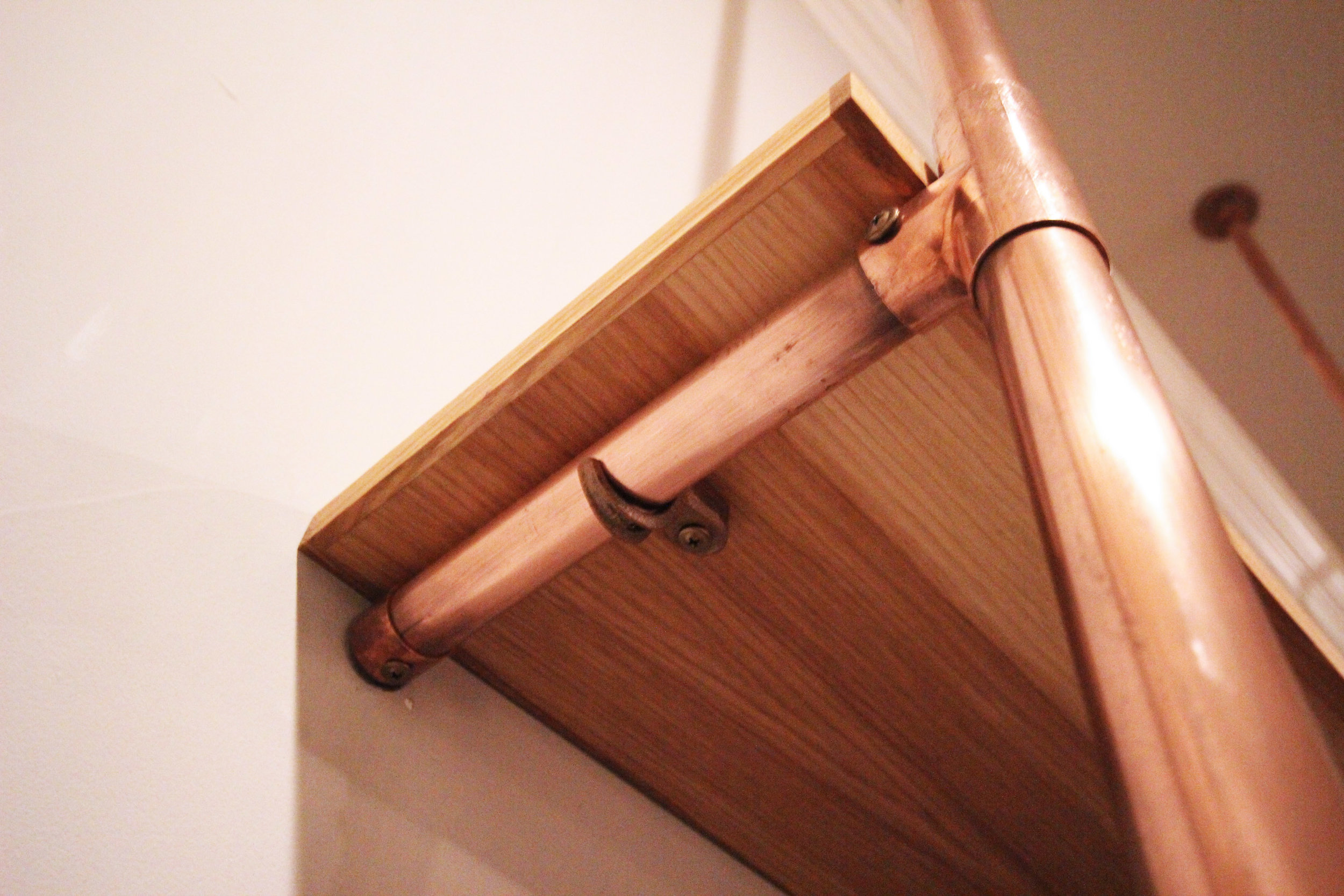COPPER & PECAN SHELVES - RESIDENCE IN FARMERS BRANCH, TX - 2017