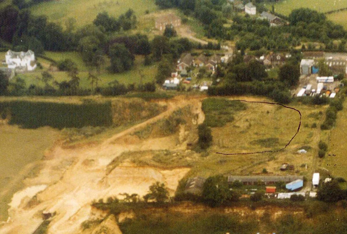 Sandpit prior to Final Excavation