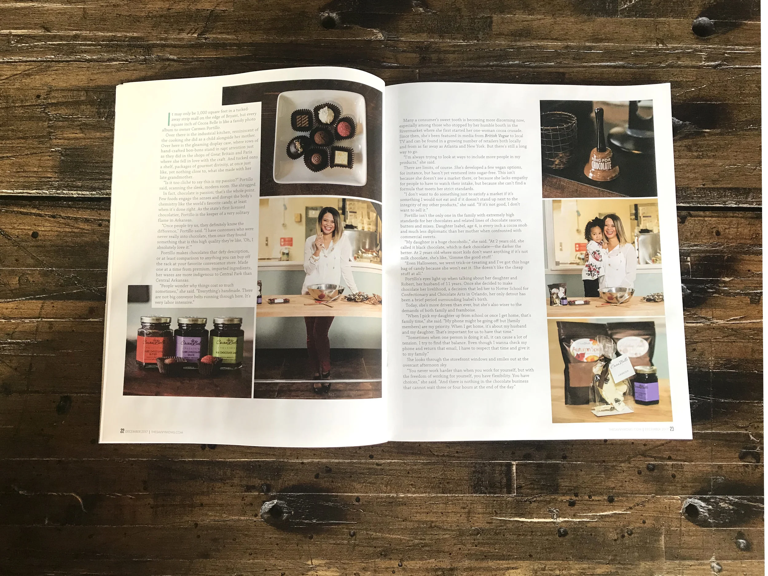 SAVVY MAGAZINE SPREAD