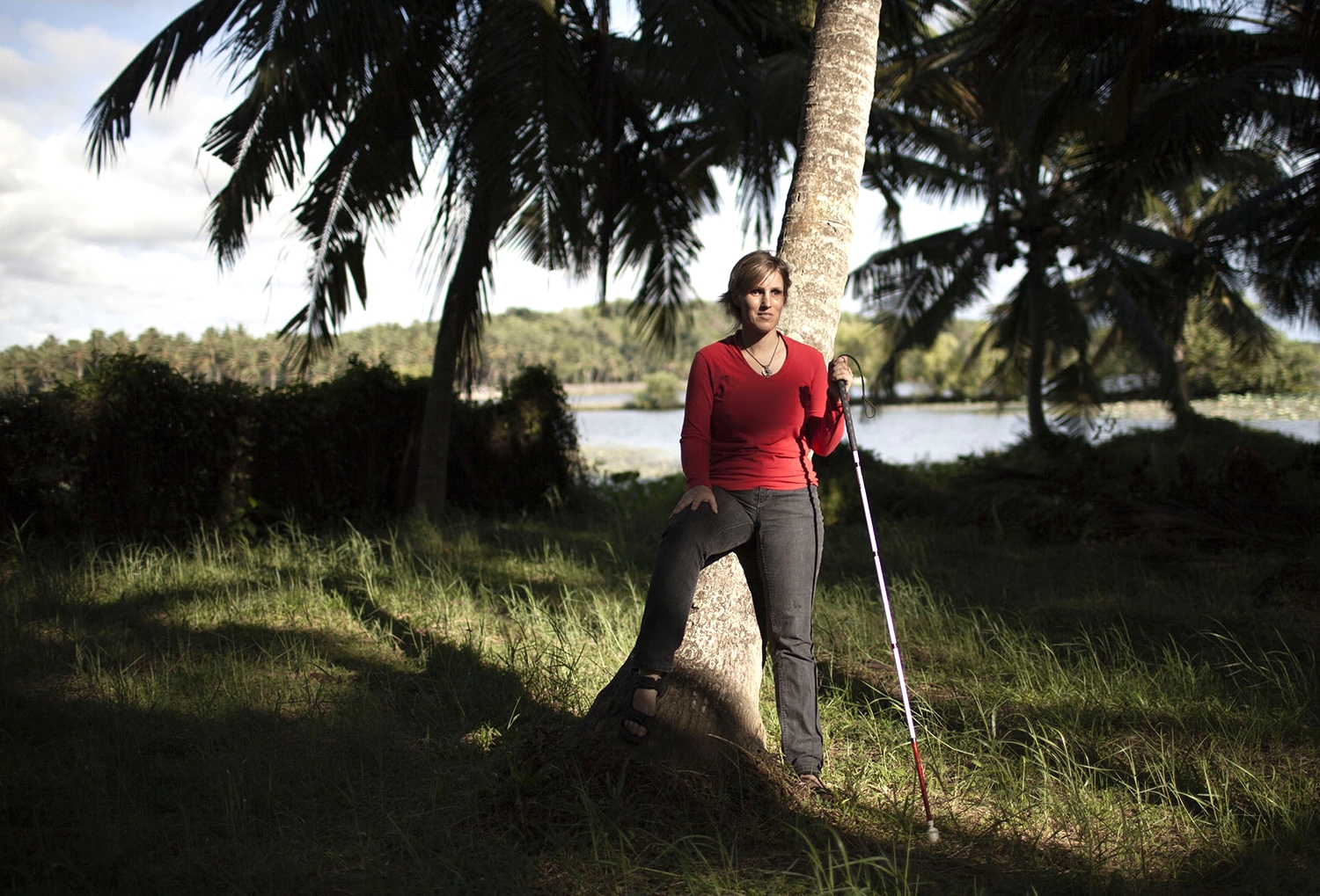  Sabriye Tenberken 43, who went blind at 12, co-founder of Braille Without Borders (BWB) and kanthari. Kerala 2014 