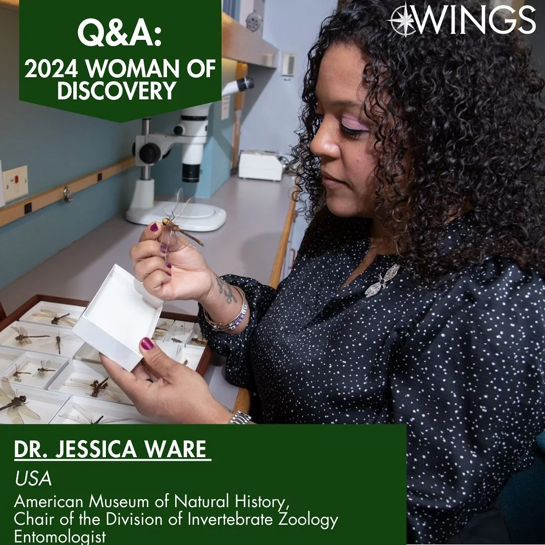 Leading up to our Women of Discovery Awards we are sharing a ✨special Q&amp;A series✨ with our 2024 fellows! First up: Dr. Jessica Ware. She is a full curator at the American Museum of Natural History where she serves as Chair of the Division of Inve