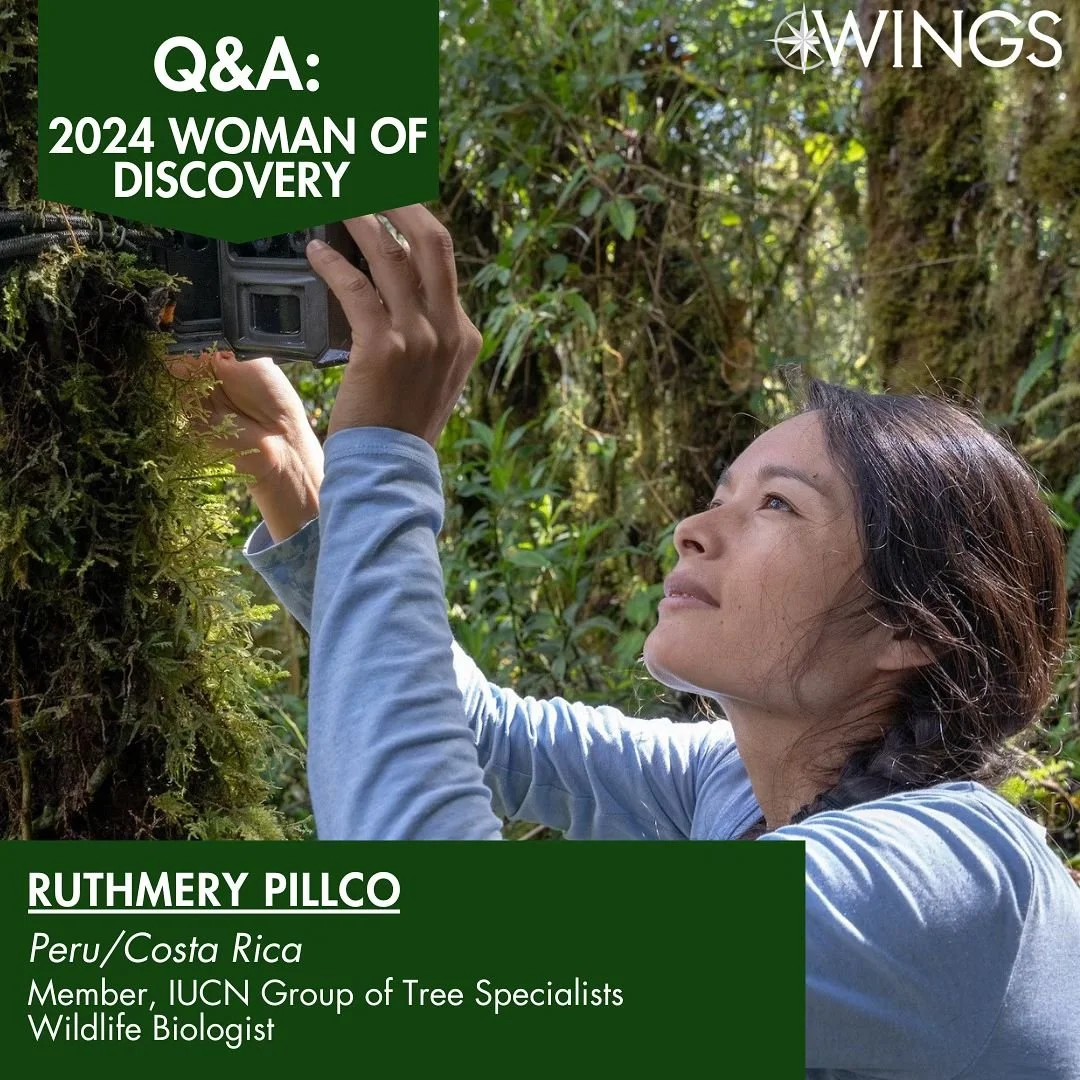 Leading up to our Women of Discovery Awards we are sharing a ✨special Q&amp;A series✨ with our 2024 fellows! Third up: Ruthmery Pillco. She is a Peruvian biologist who works on conservation and biodiversity projects in the rainforests of Costa Rica a
