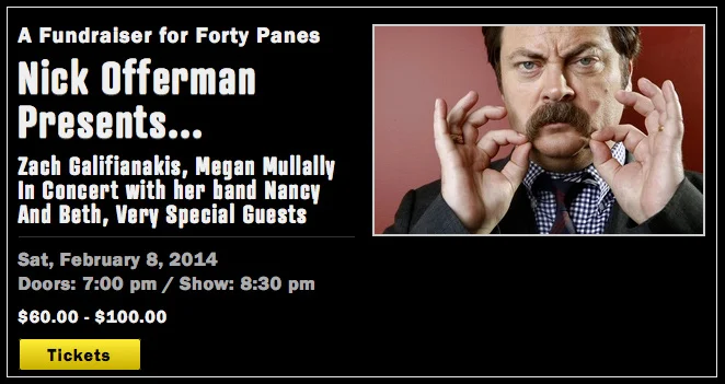 Nick Offerman Hosting a Fundraiser in LA for Forty Panes