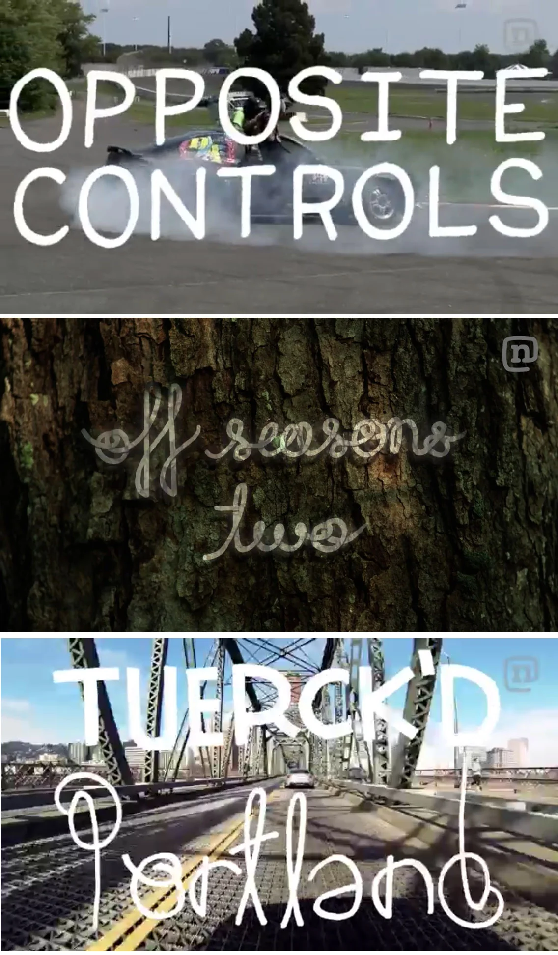 Art Direction in assorted title cells/branding used on "Tuerck'd" for NetworkA. watch episodes here