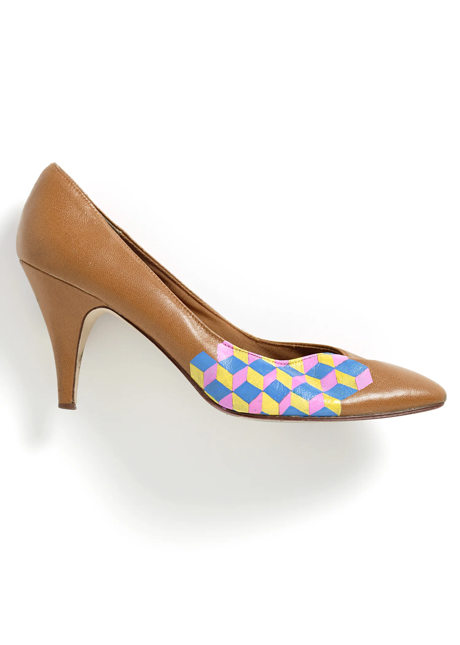 Urban Outfitters / Urban Renewal hand painted vintage pumps