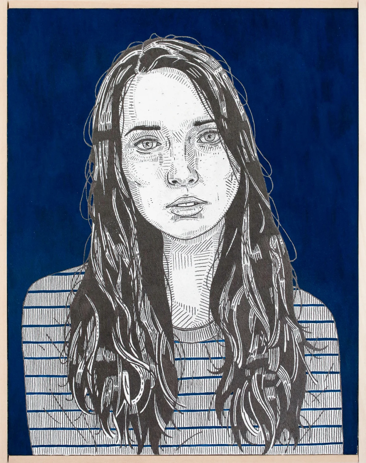 11" x 14" graphite, gouache on paper mounted on panel available here